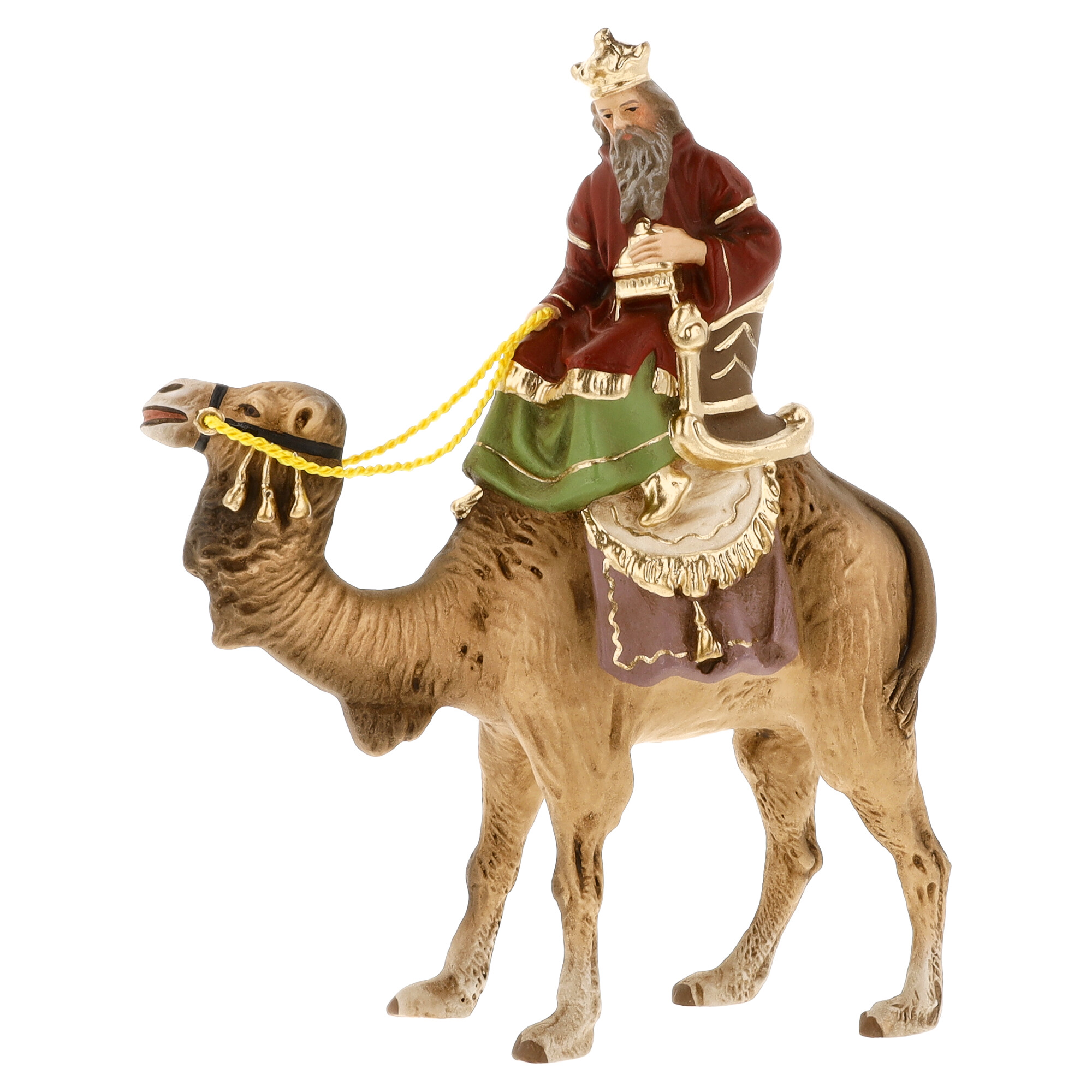 König weiß (Balthasar) zu Kamel, zu 9m Figuren