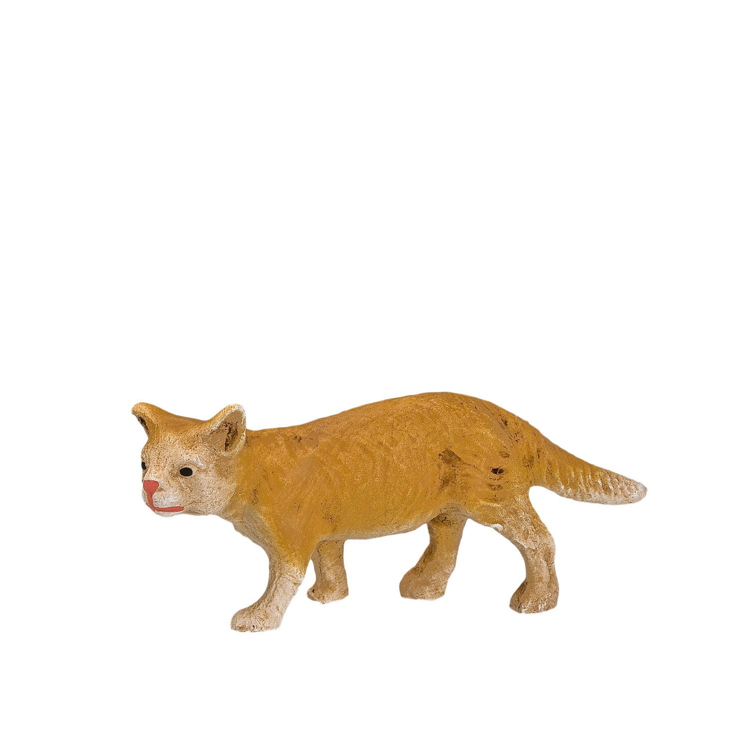 Handbemalte Katzenfigur aus Kunststoff, Kätzchen