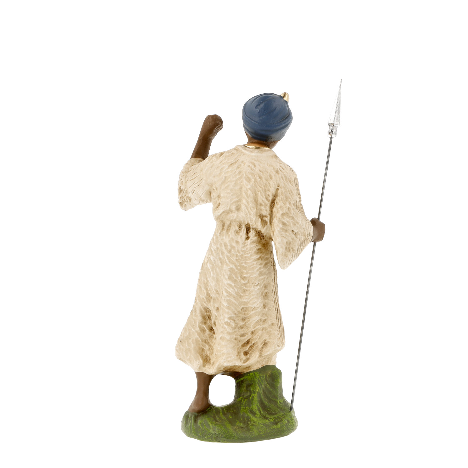 Kameltreiber mit Fellkleid und Turban (schwarzes Gesicht), zu 17cm Figuren - Marolin - made in Germany