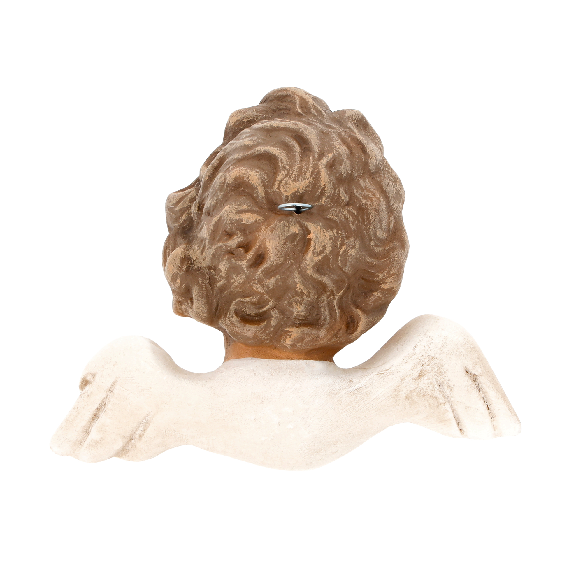 Rückseite Engel-Wandfigur mit Aufhängung