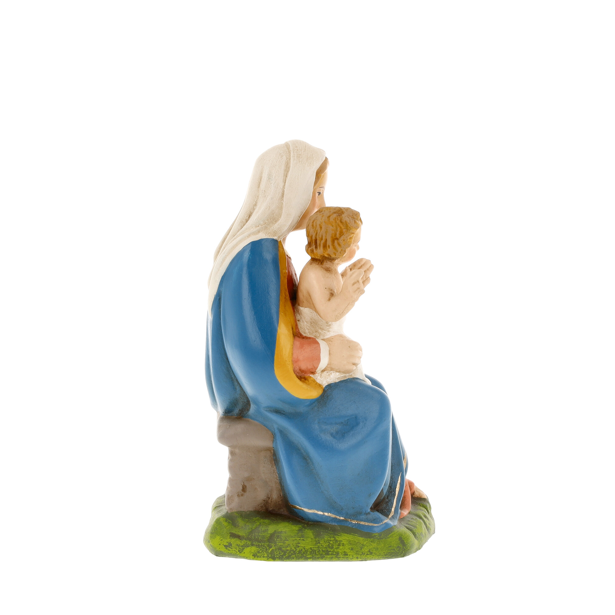 Maria mit Kind (sitzend), zu 11cm Krippenfiguren - Original MAROLIN® - Krippenfigur für Ihre Weihnachtskrippe - Made in Germany