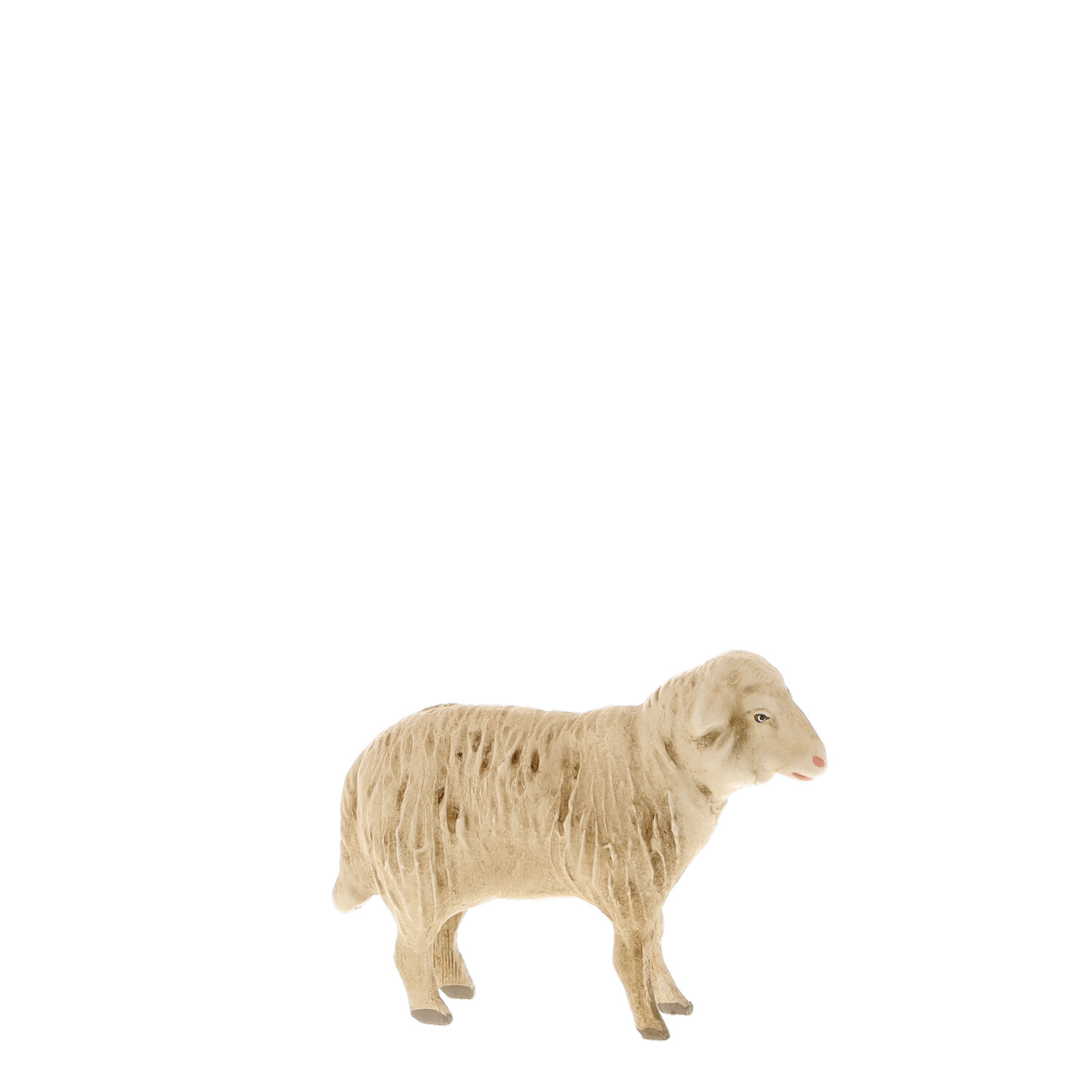 Schaf-Figur, cremefarben, freigestellt