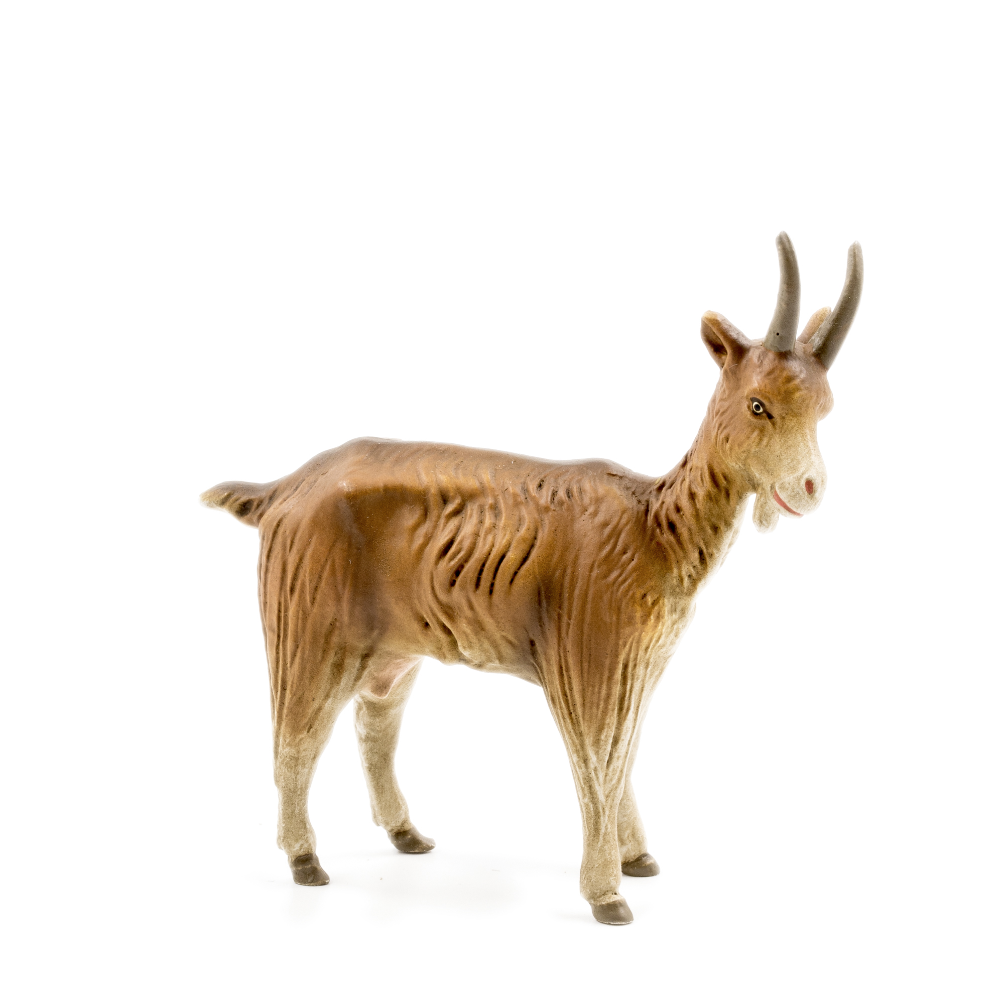 Braune Ziegen-Spielfigur aus Kunststoff, realistisch