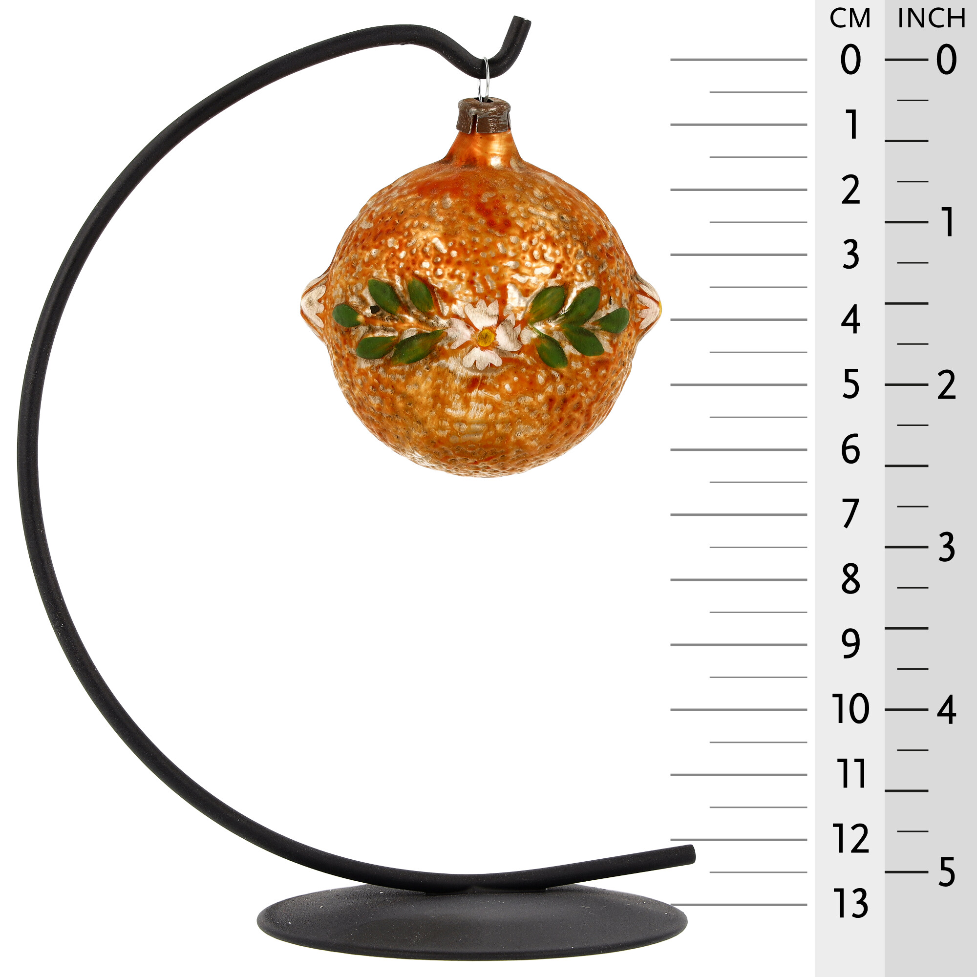 Nostalgisches Glasornament - 3er Set Früchtekorb
