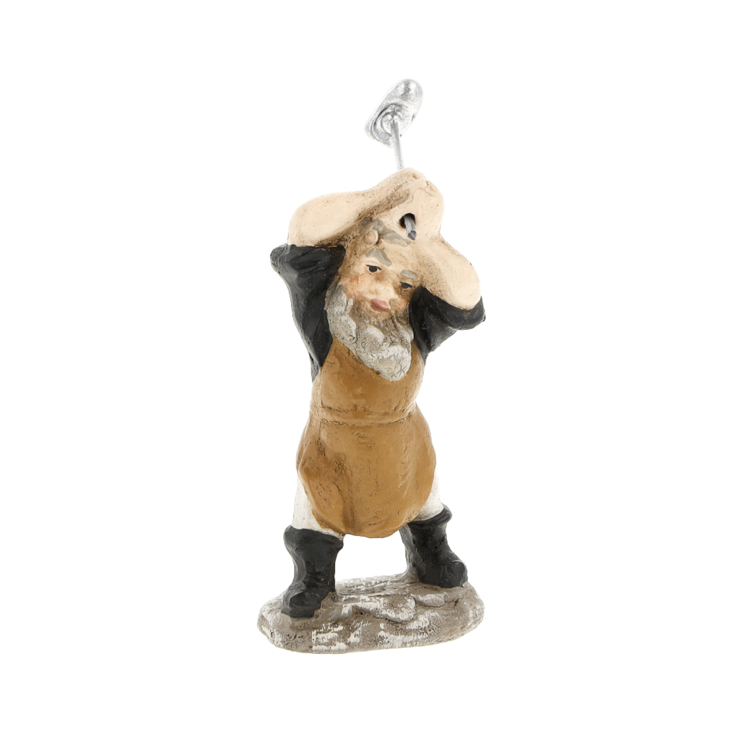 Handbemalter Zwerg-Anhänger mit Schürze und Stiefeln