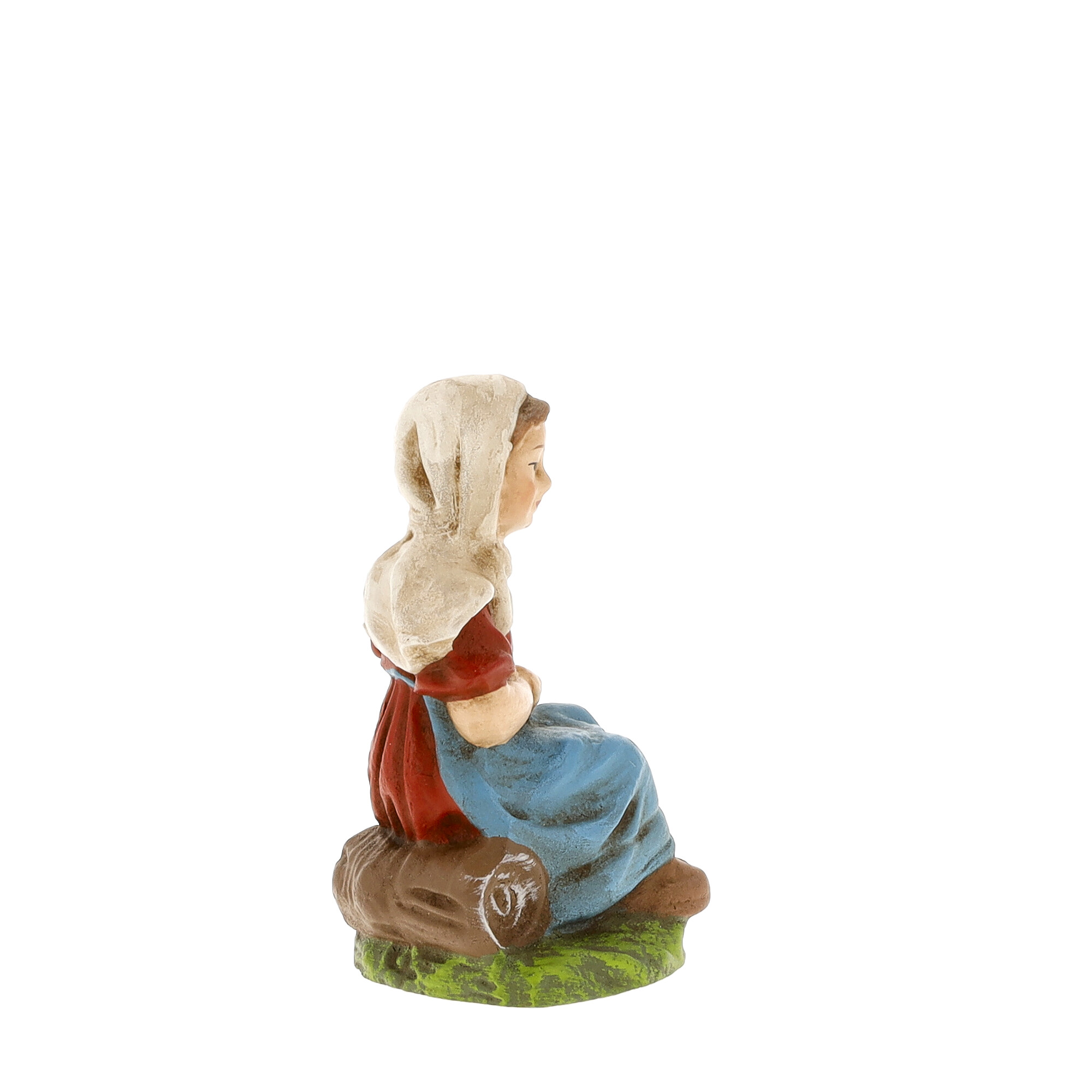 Mädchen mit Bündel, zu 10 - 11cm Krippenfiguren - Original MAROLIN® - Krippenfigur für Ihre Weihnachtskrippe - Made in Germany