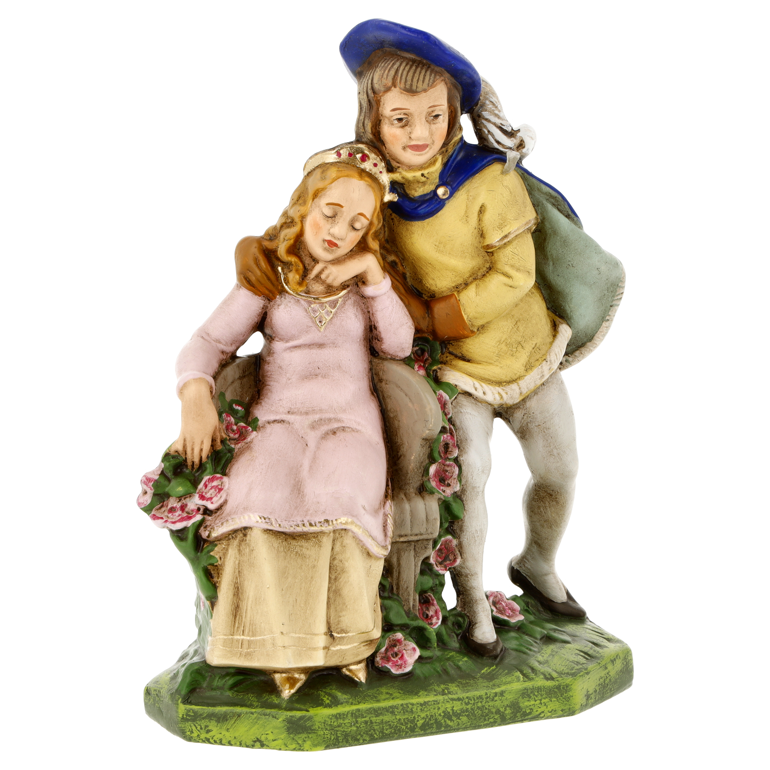 Dekofigur Märchenpaar: schlafende Prinzessin und Prinz