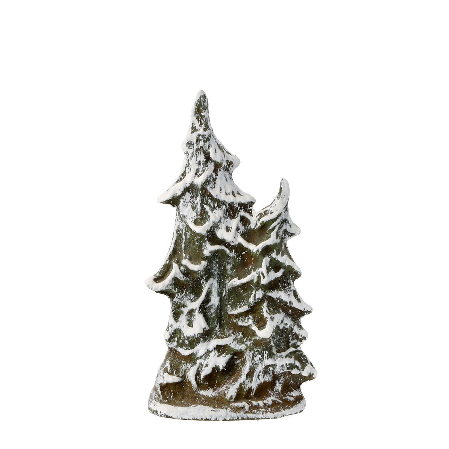Schneebedeckte Tannen-Dekofigur, Weihnachtsdeko