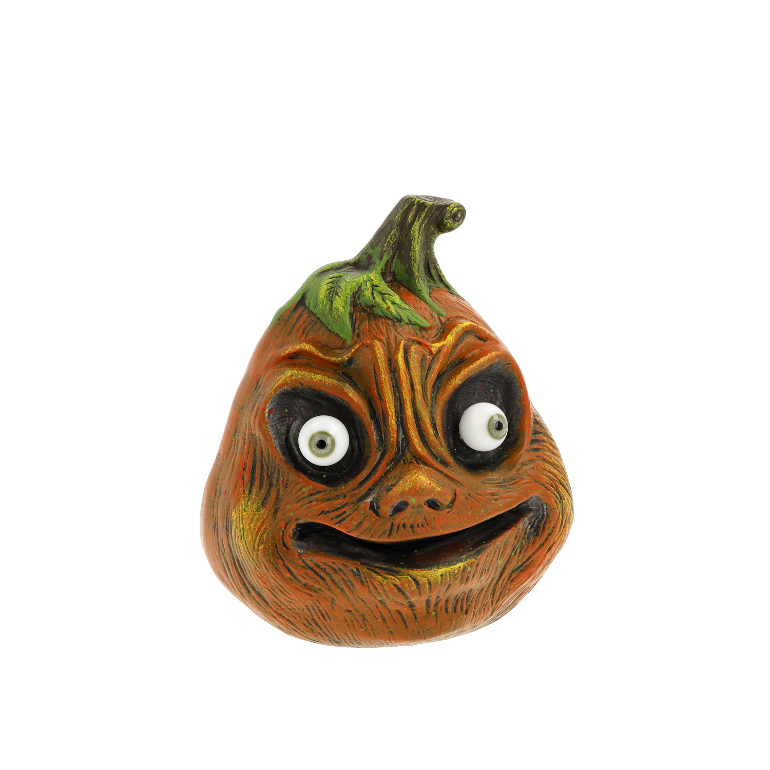 Halloweenkürbis mit Glasaugen