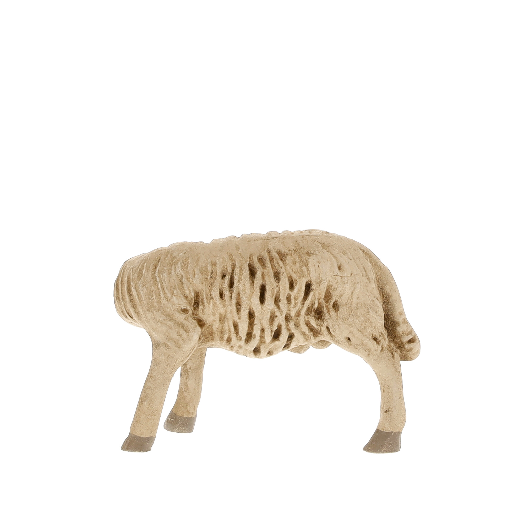 Weidendes Schaf als Tierfigur, beige