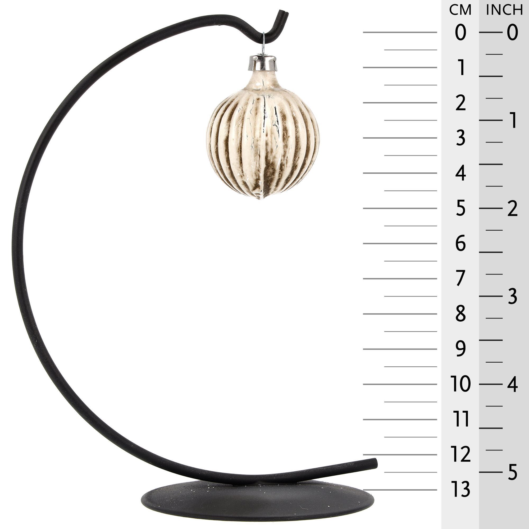 Nostalgisches Glasornament - 3er Set Weiße Miniaturkugeln