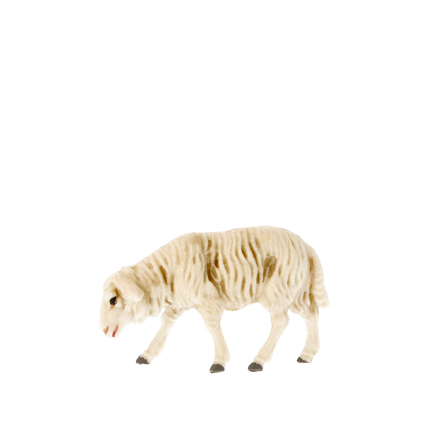 Schaf grasend, zu 9cm Fig. (Kunststoff) - Marolin Plastik - Krippenfigur aus Kunststoff - made in Germany