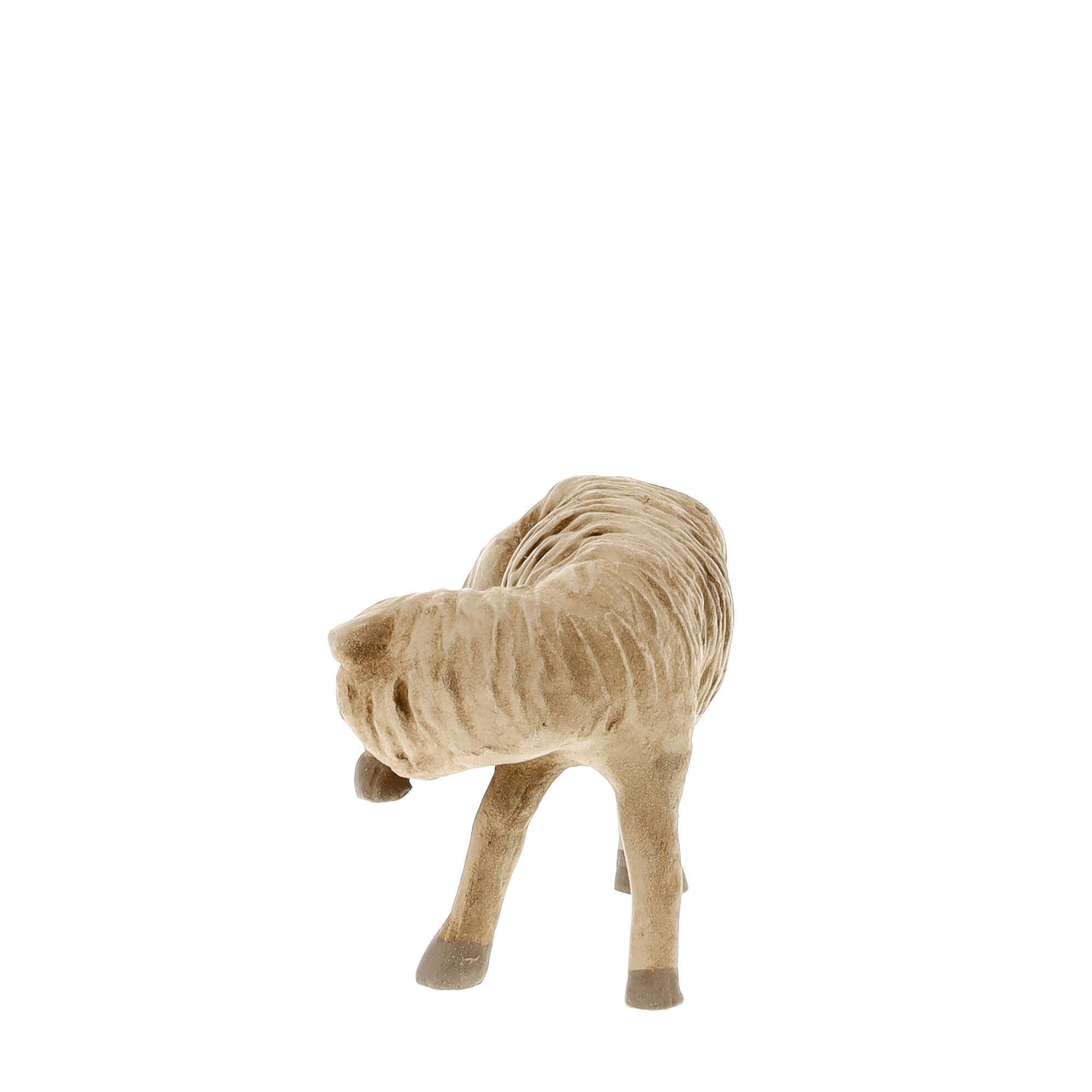 Beige Fohlen-Dekofigur auf weißem Hintergrund