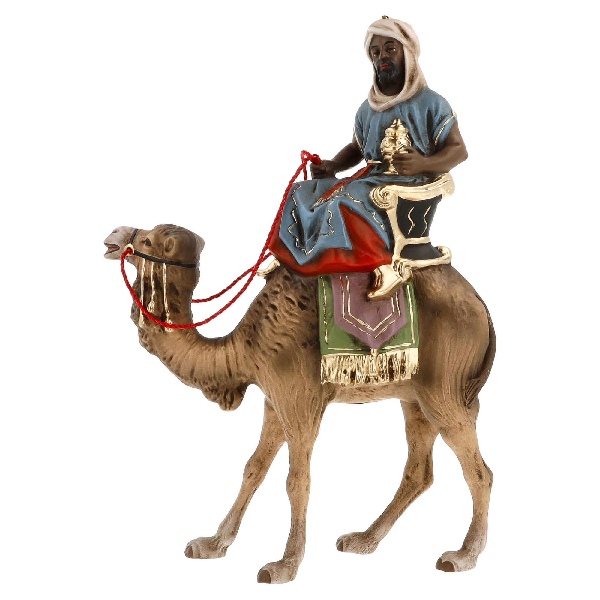 König auf Kamel mit Geschenk, Krippenfigur