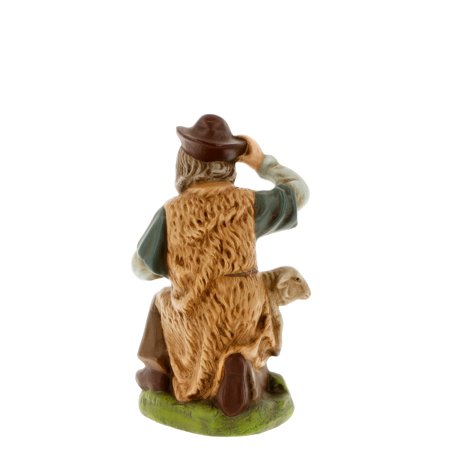 Hirte kniend mit Schaf, zu 12cm Figuren