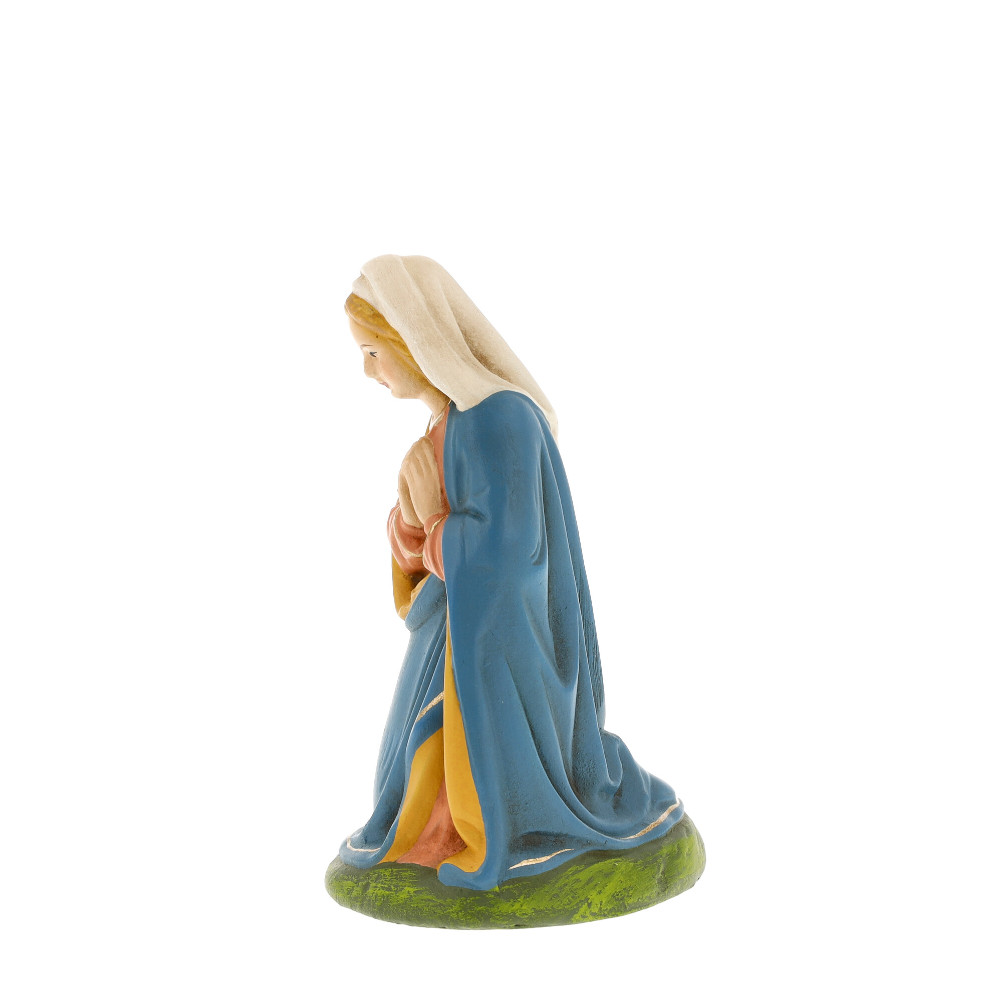 Kniende Maria Figur für Weihnachtskrippe, handbemalt