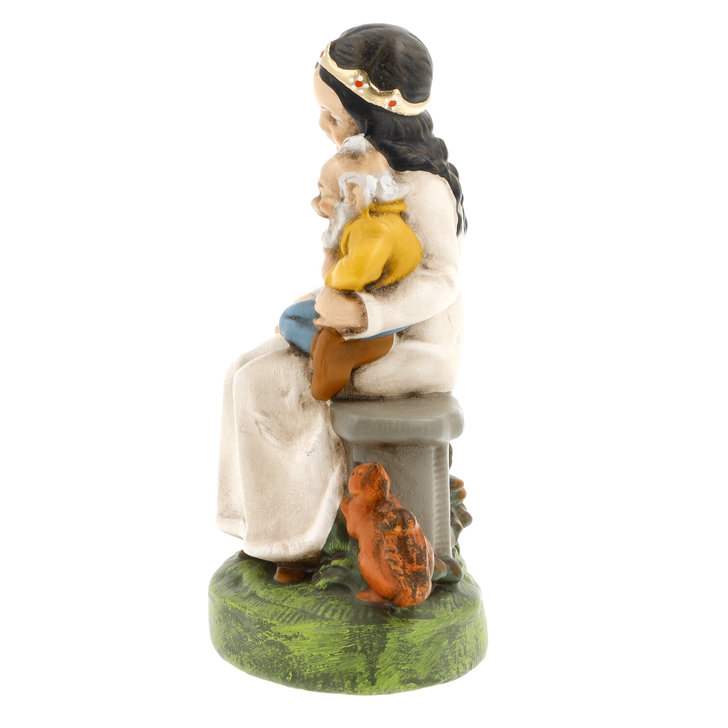 Schneewittchen mit Zwergen - Marolin Papiermaché - Figur - made in Germany - Grimms Märchen