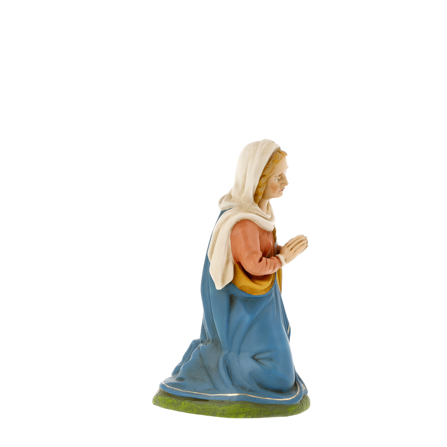 Kniende, betende Maria-Figur für Krippe, handbemalt