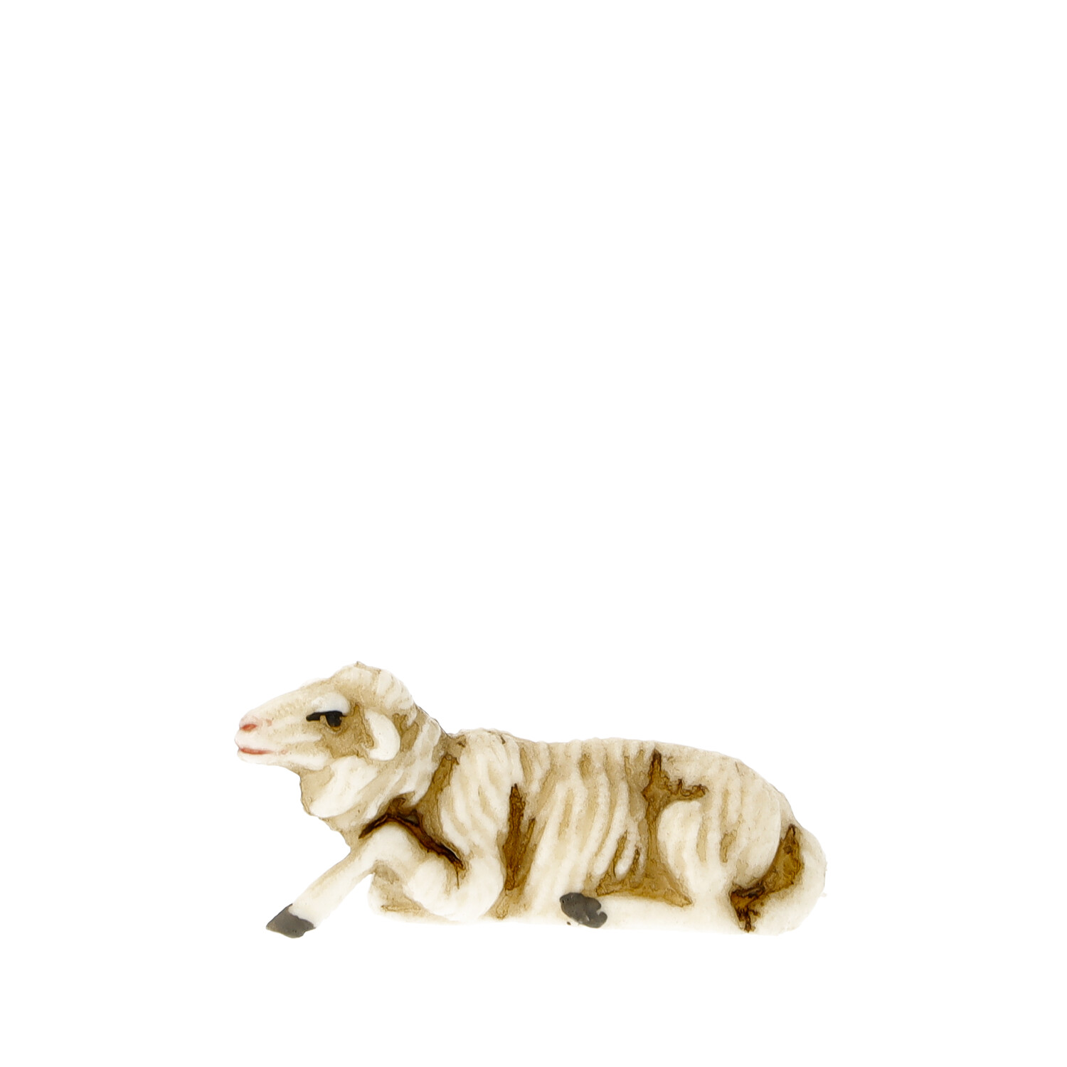 Schaf liegend  - Marolin Plastik - Krippenfigur aus Kunststoff - made in Germany