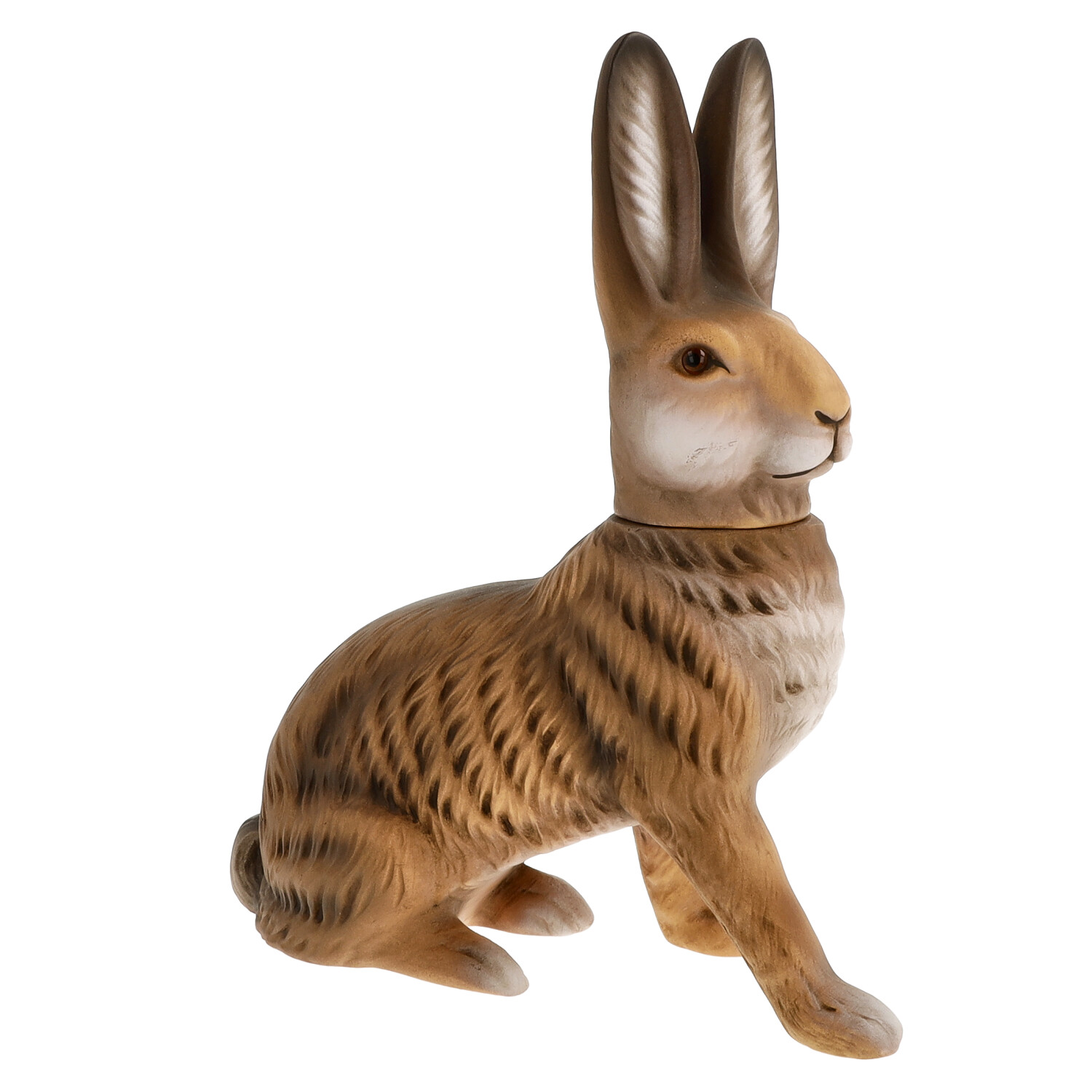 Sitzender Marolin Osterhase zum Befüllen, braun
