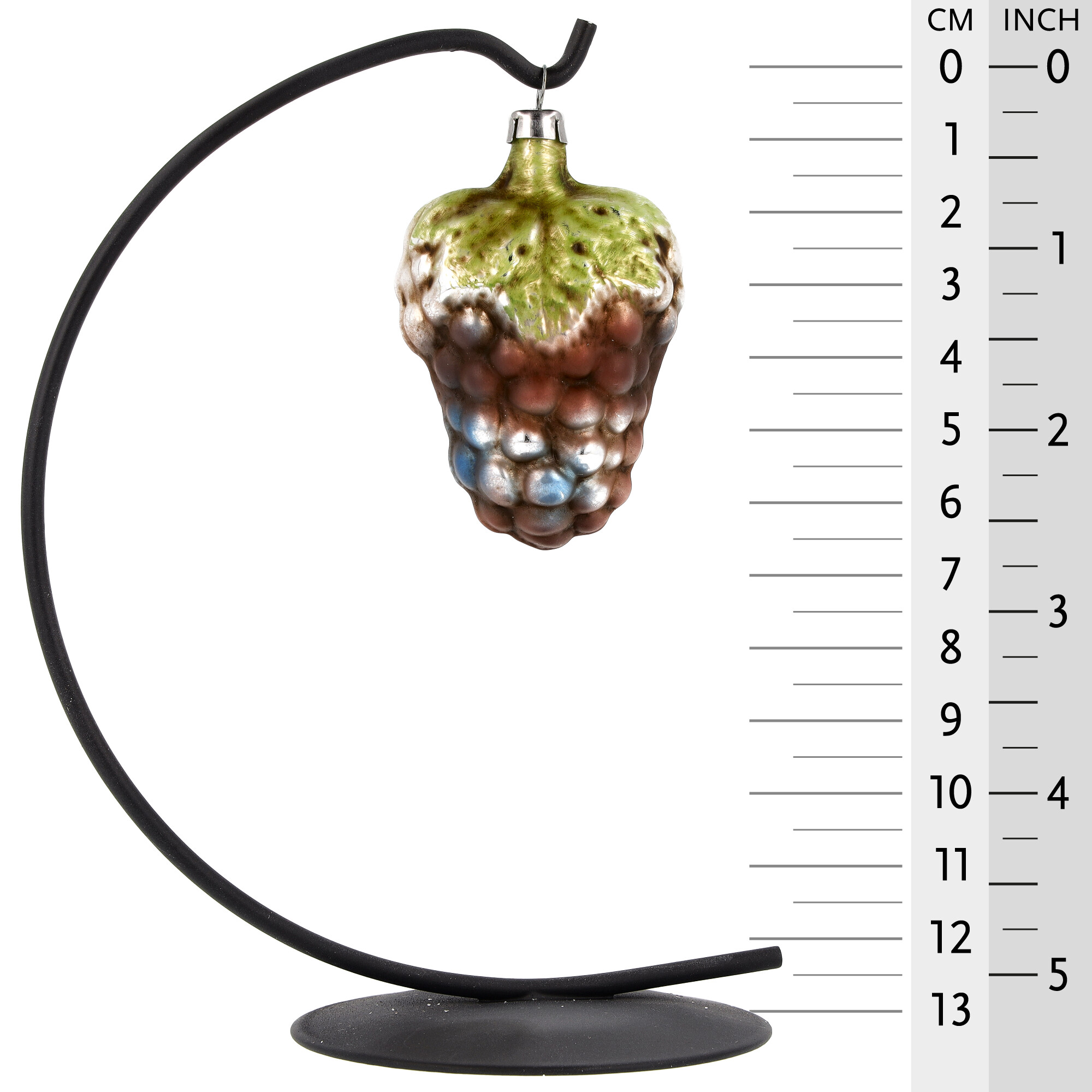 Weintrauben-Anhänger aus Glas für den Christbaum