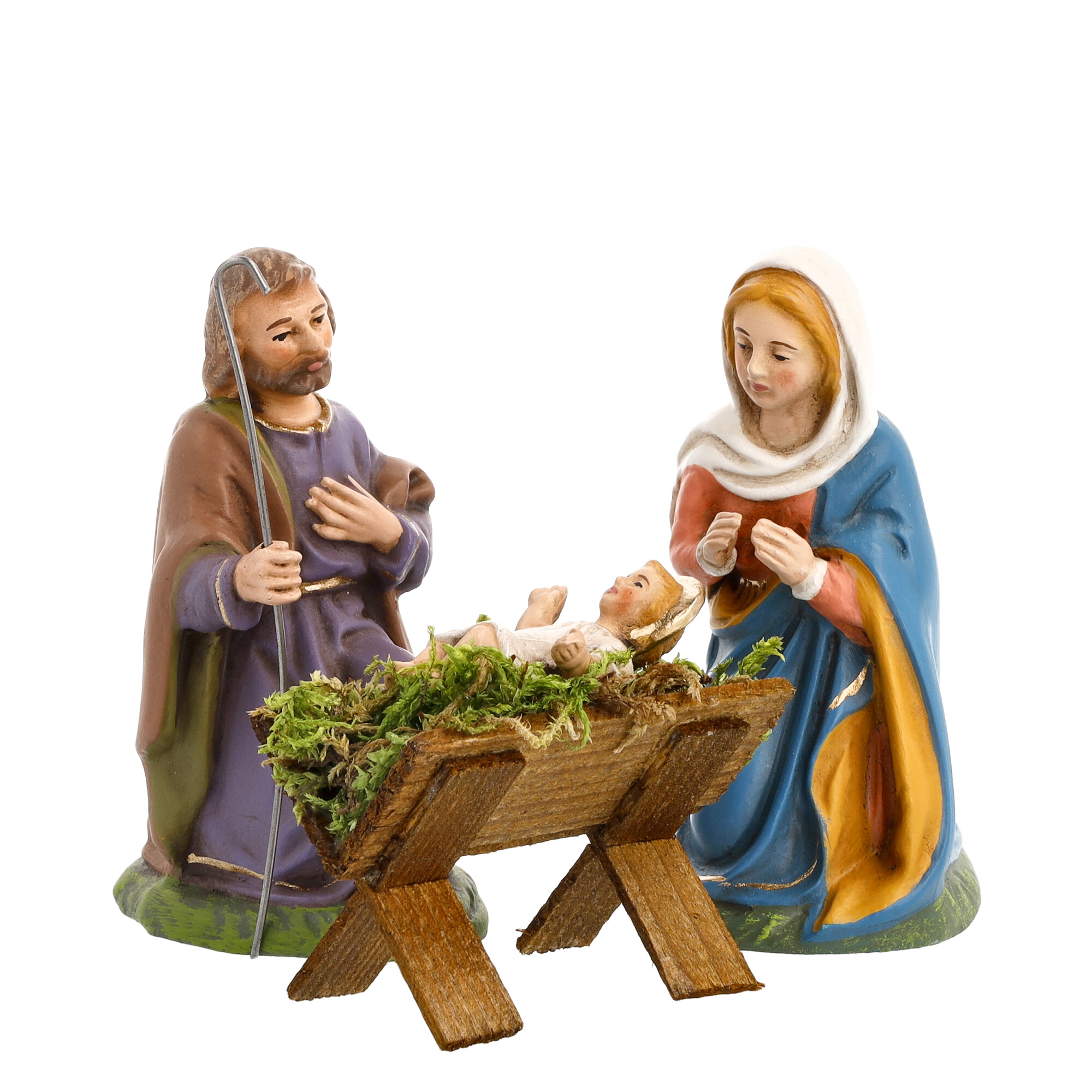 Weihnachtskrippe Set: Maria, Josef und Jesuskind