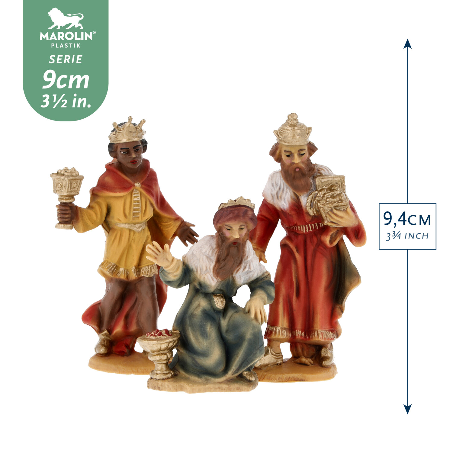 Krippe: Drei Könige 9 cm, 3er-Set von MAROLIN