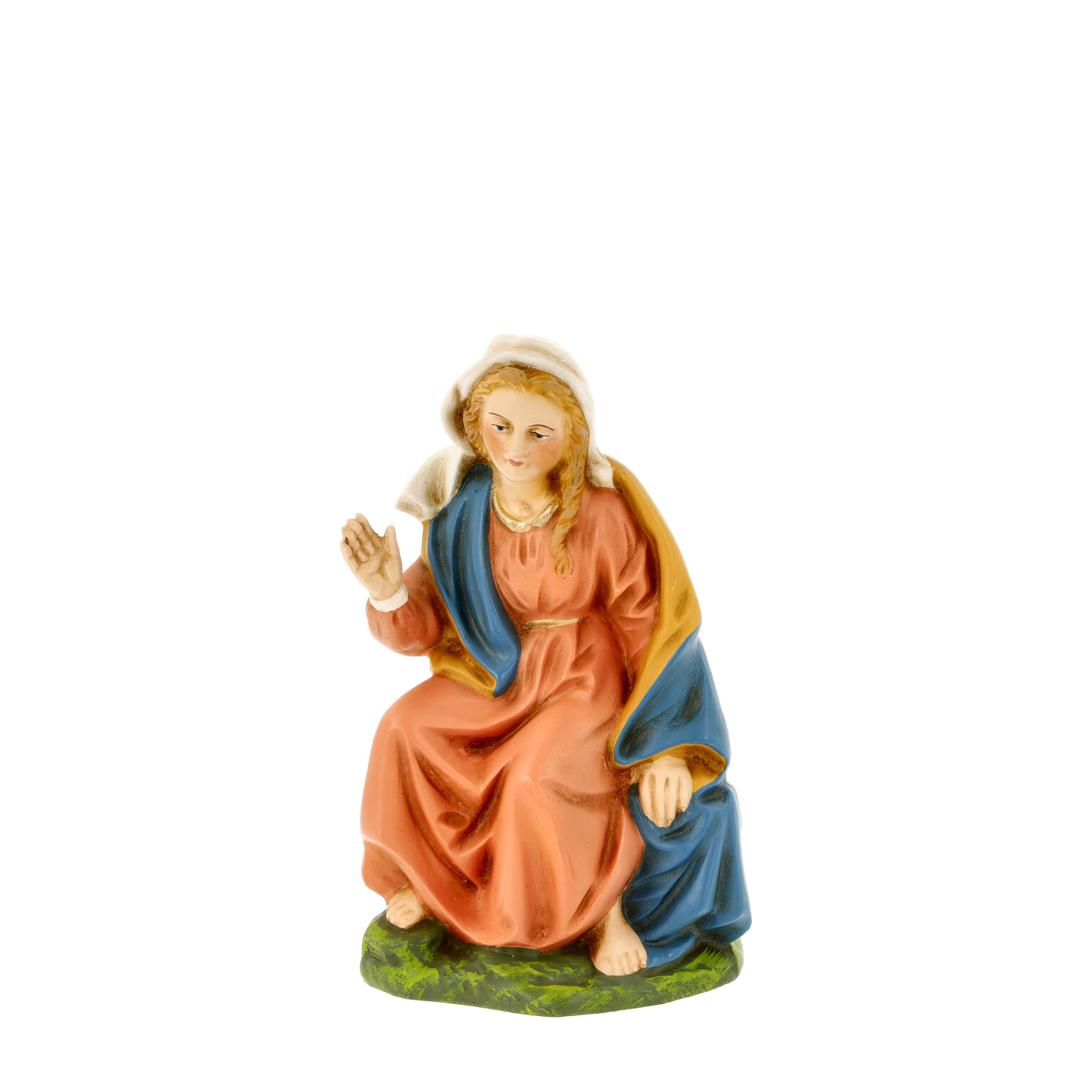 Sitzende Maria Figur für die Weihnachtskrippe