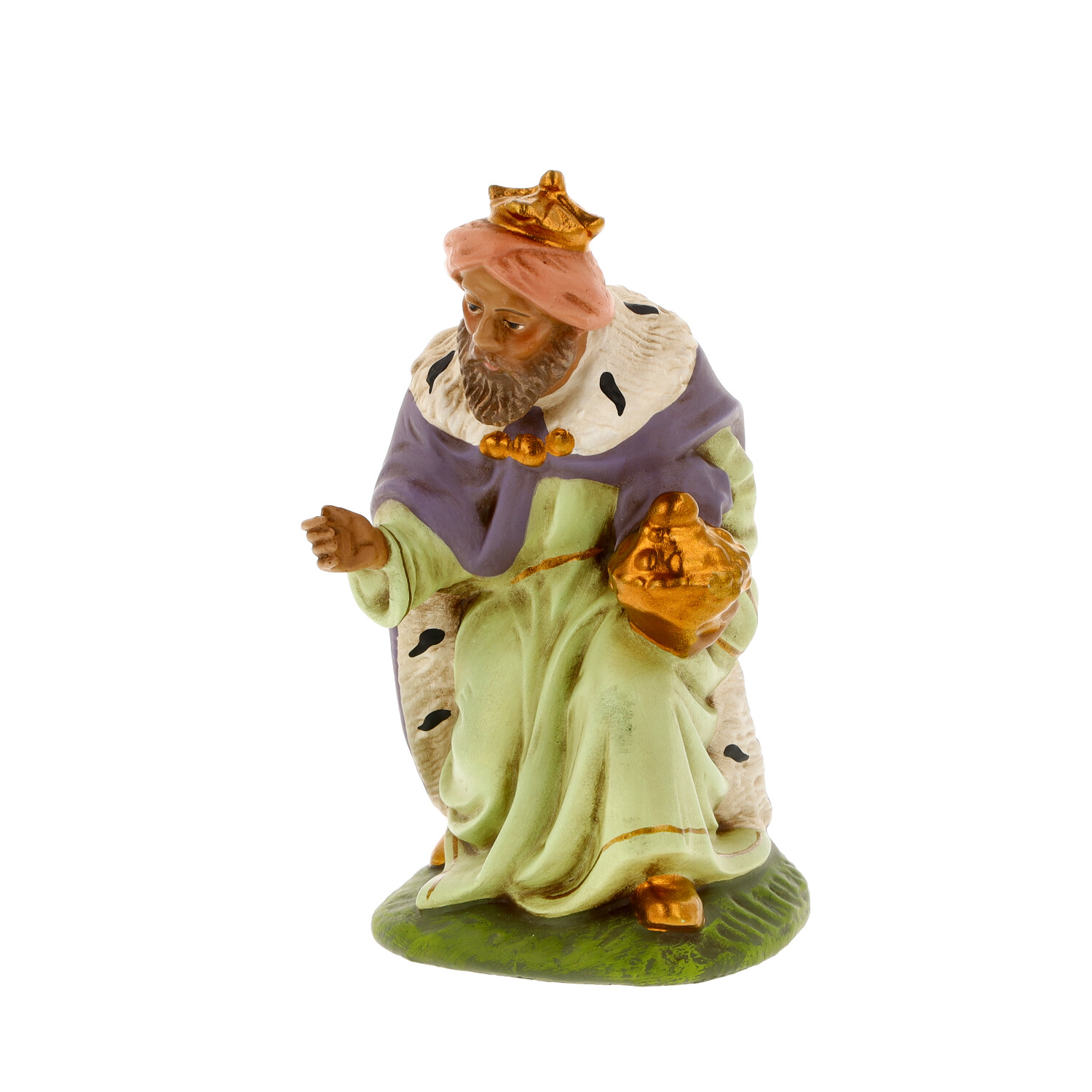 König braun - Marolin Krippenfigur - made in Germany