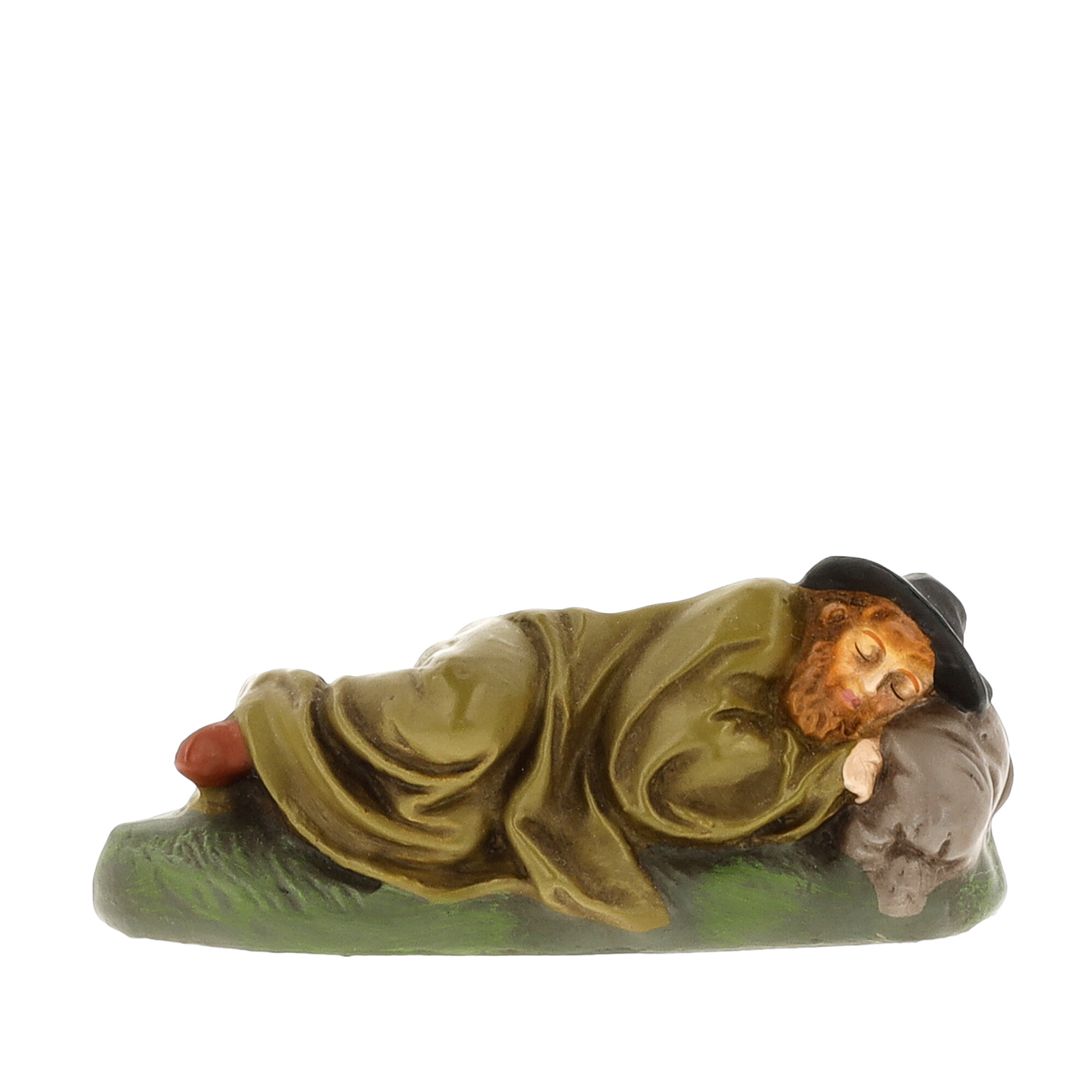 Hirte schlafend mit Decke - MAROLIN Krippenfigur 9cm Größe