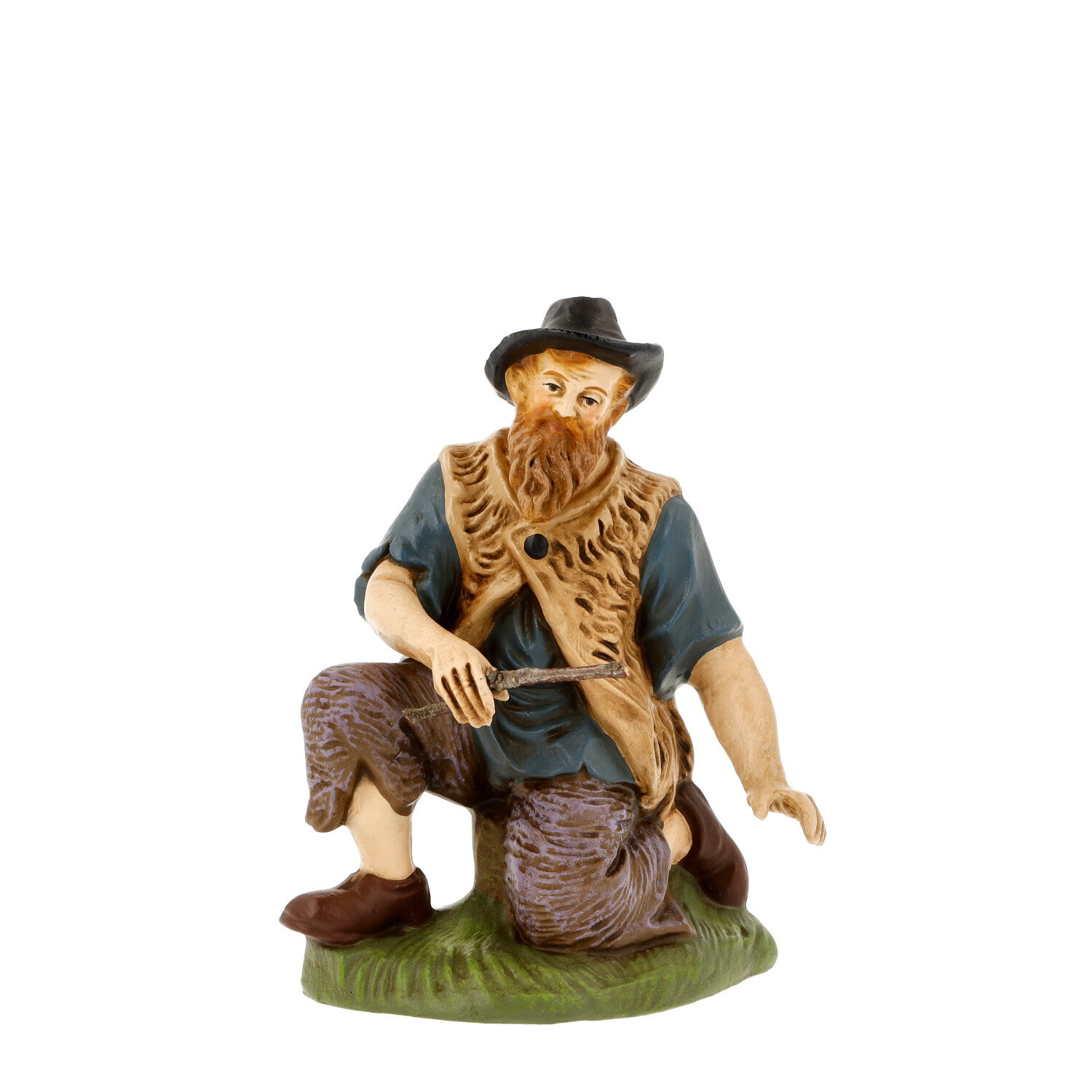 Hirte kniend mit Holz, zu 17cm Figuren - Marolin - made in Germany