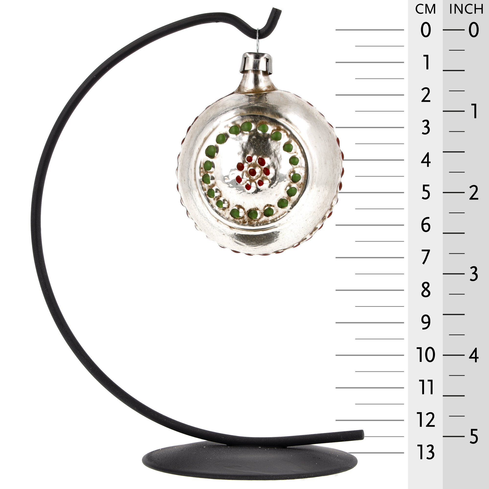 Nostalgisches Glasornament - 3er Set Früchtekorb