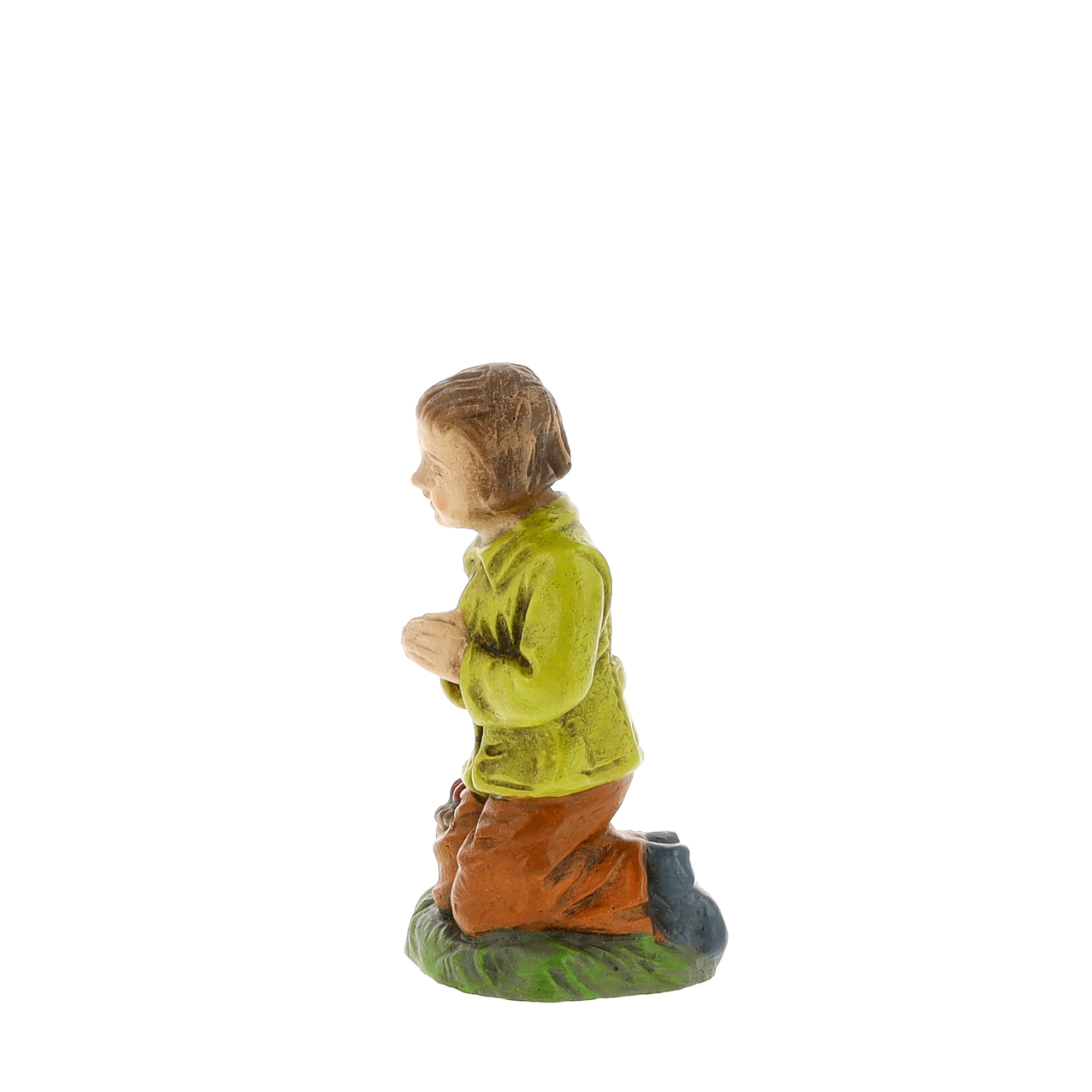 Betendes Kind kniend - Krippenfigur, handbemalt