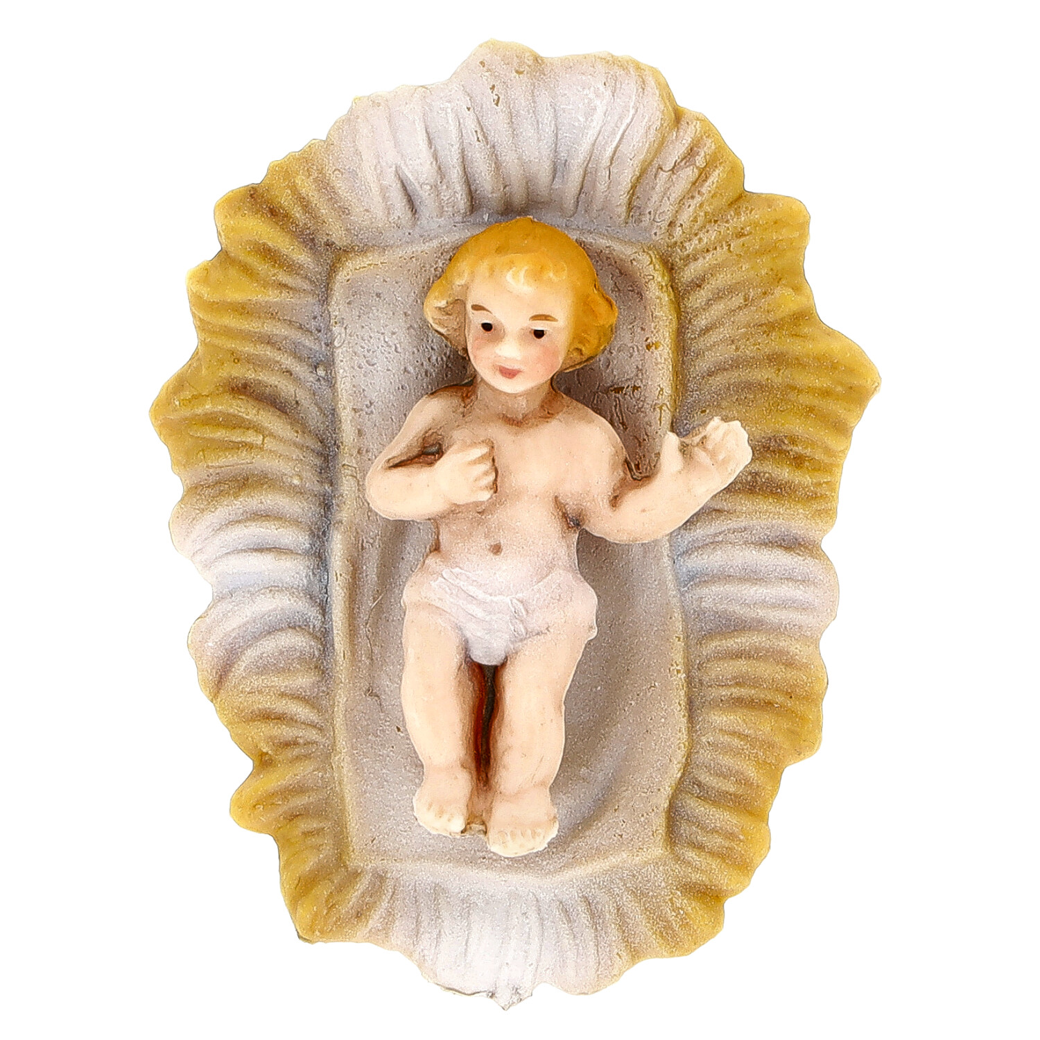 Jesuskind-Figur in der Krippe für Weihnachtskrippe