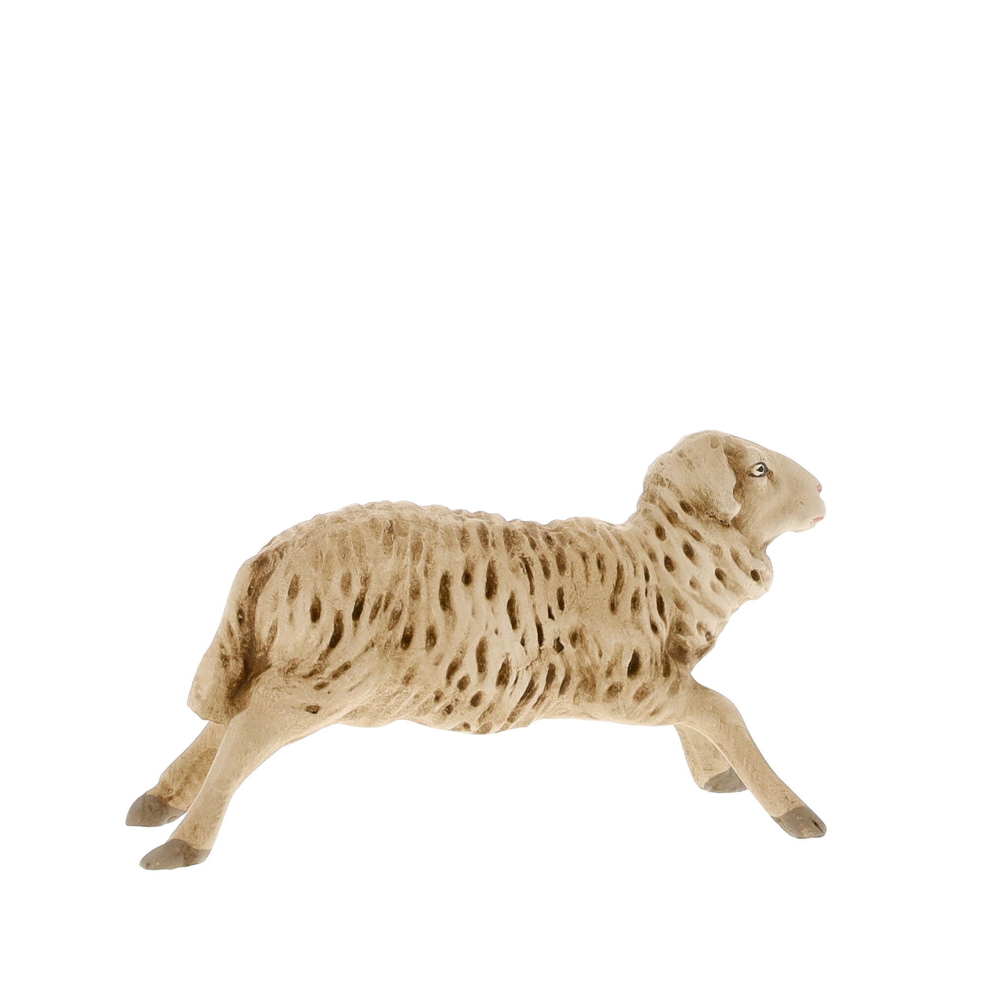 Schaf springend, zu 11 - 12cm Figuren passend - MAROLIN Krippenfigur