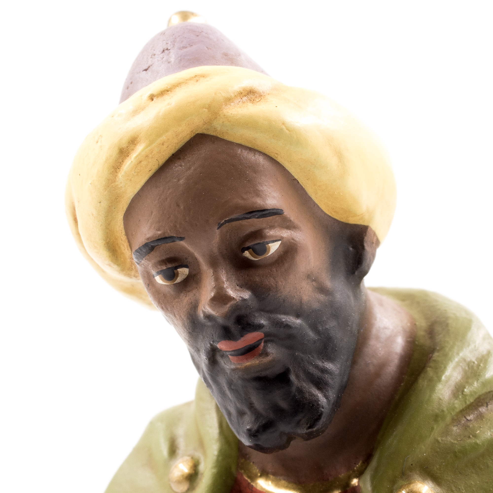 König schwarz - Marolin Krippenfigur - made in Germany