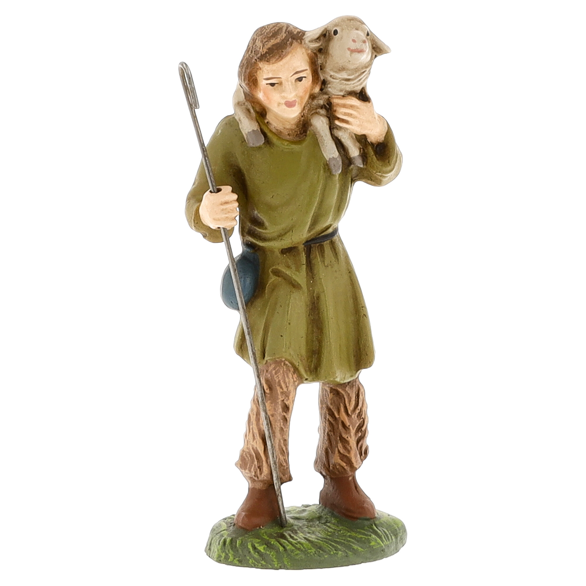 Hirte mit Lamm auf den Schultern, Krippenfigur