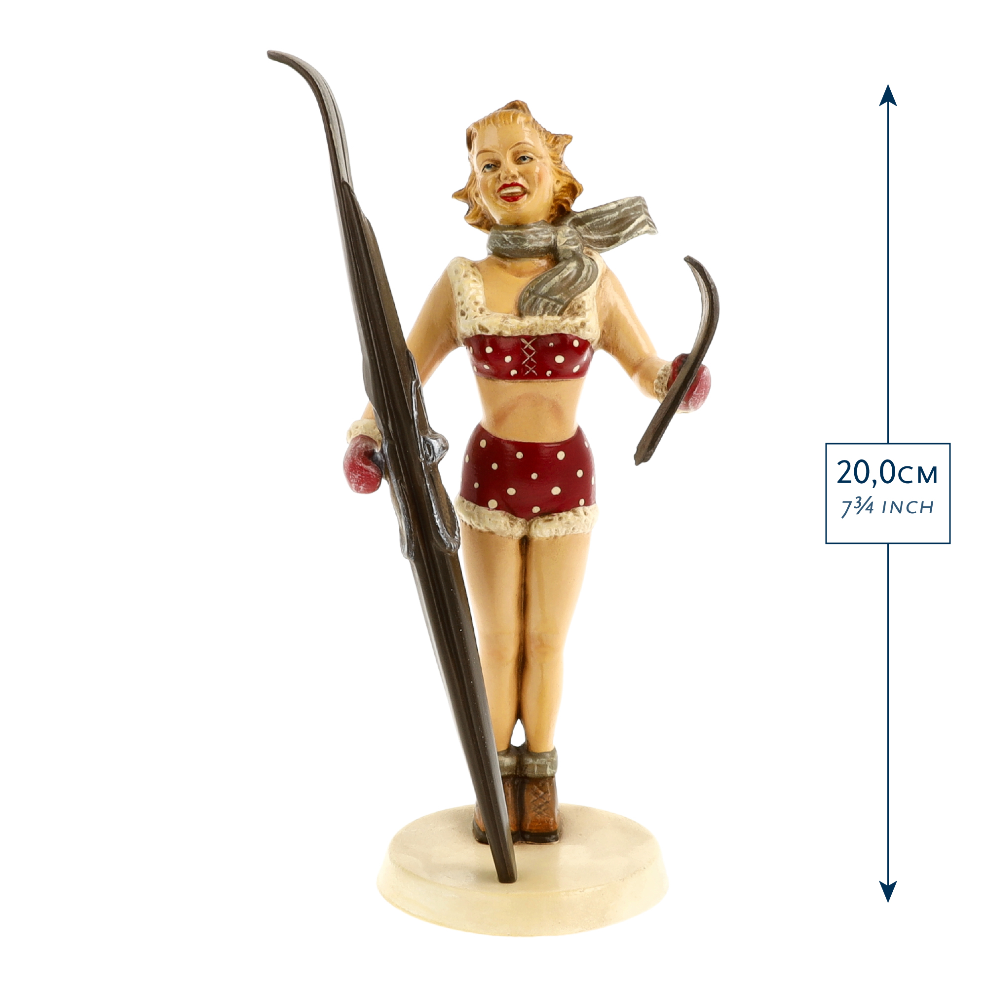 Pin-up Figur "Skihaserl"