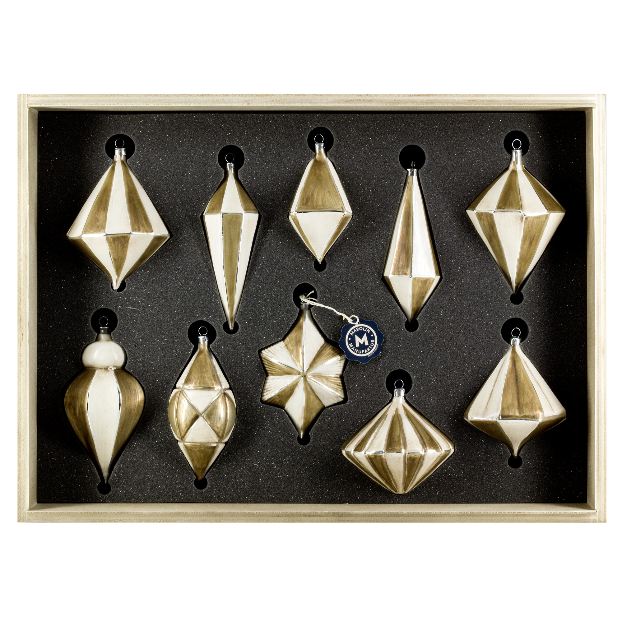 Art Déco Edition "Elfenbein - Gold" 10 Teile