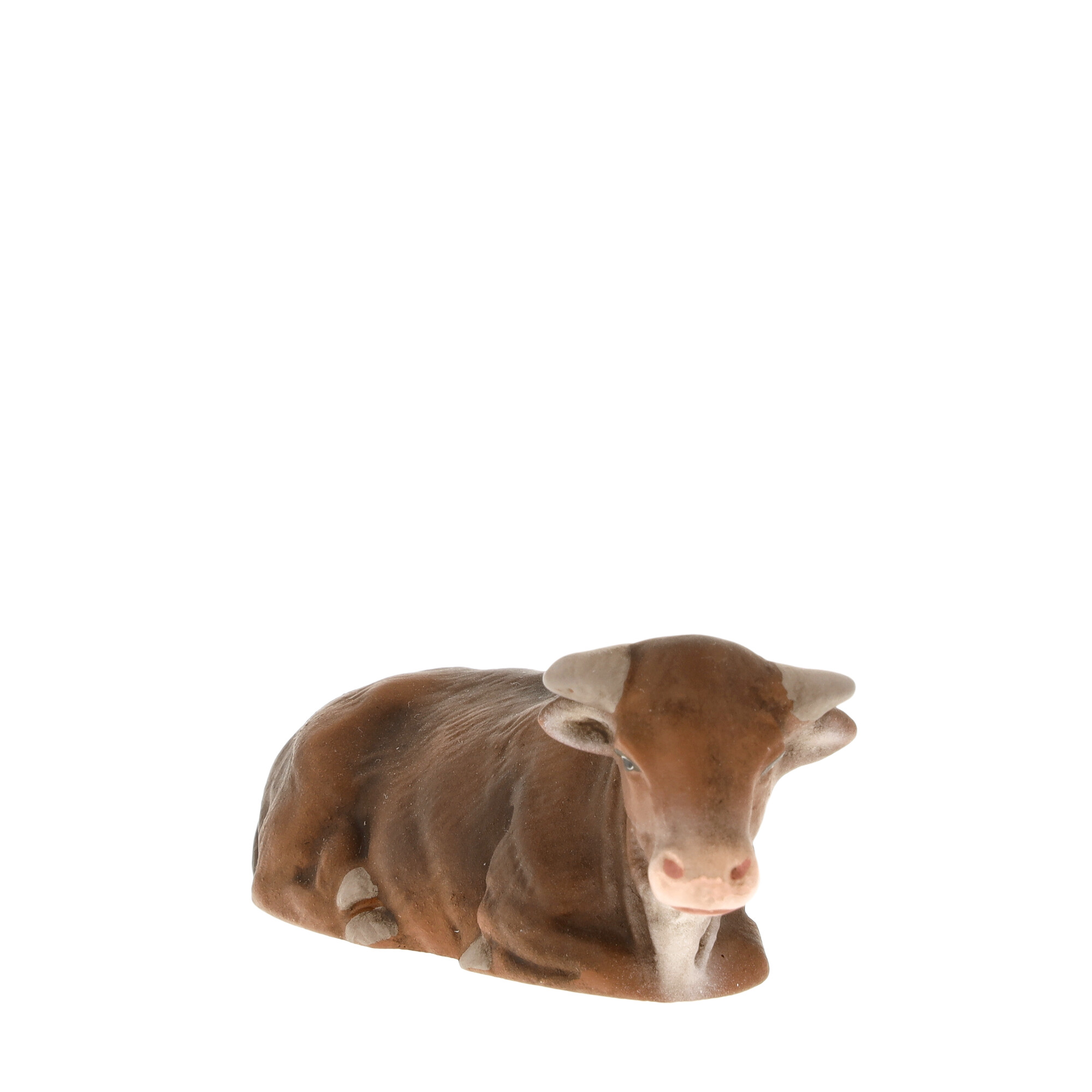 Ochse liegend - MAROLIN Krippenfigur 9cm Größe
