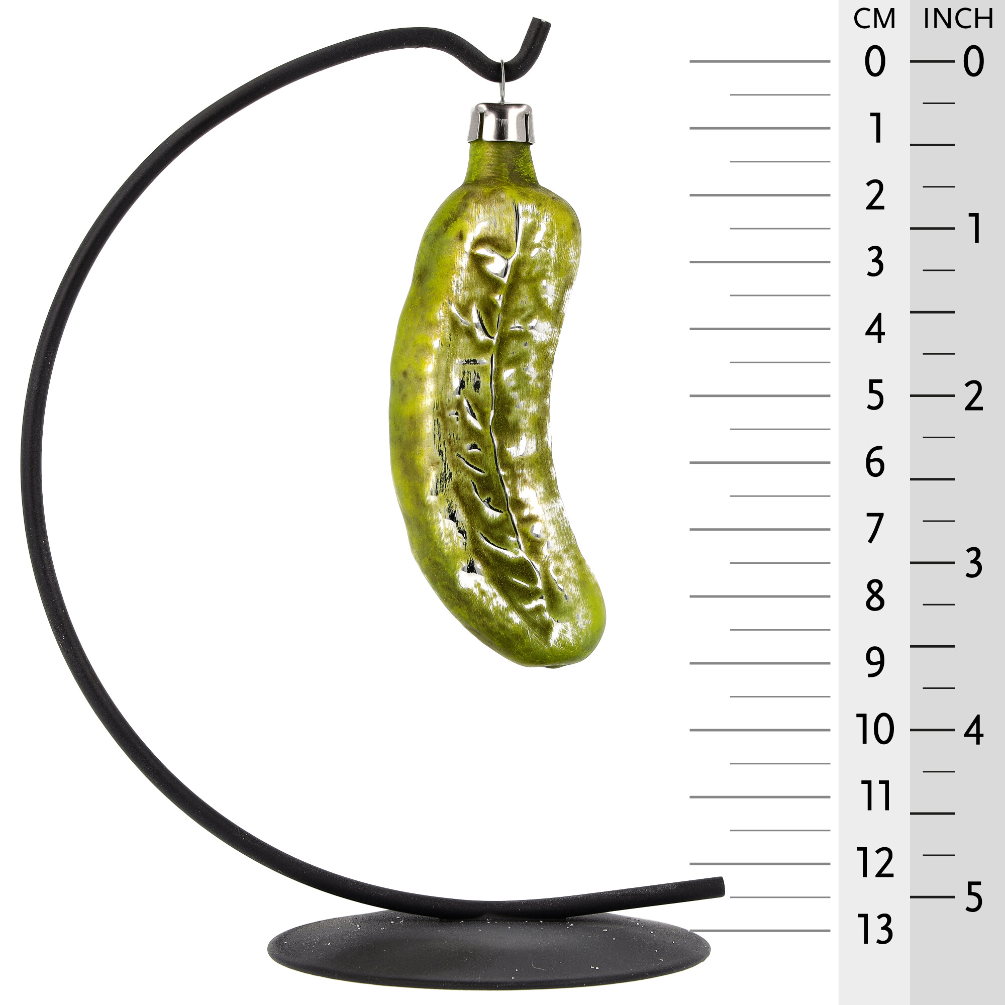 Christbaumschmuck Gurke aus Glas, ca. 12 cm