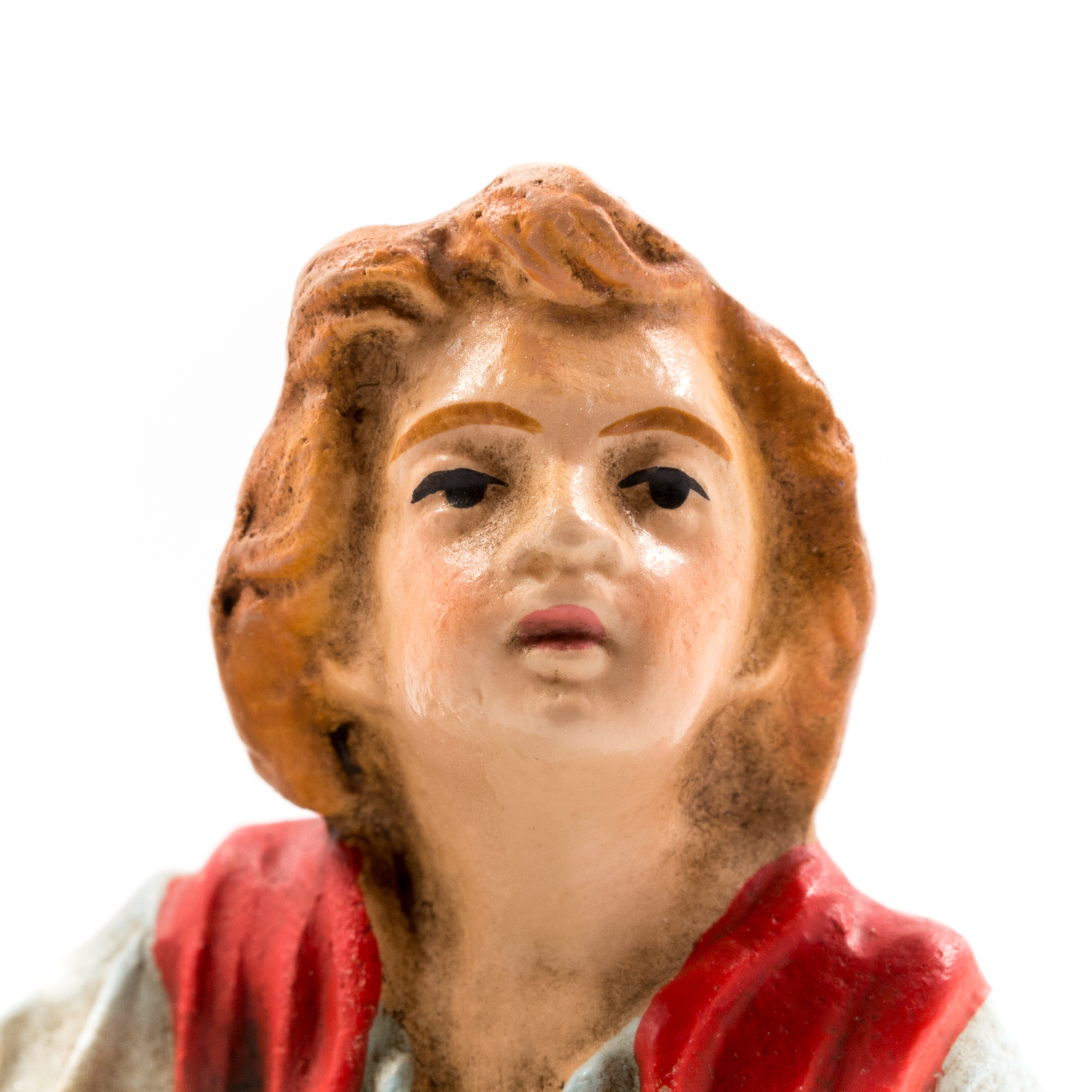 Hirte sitzend mit Schaf, zu 10 - 12cm Krippenfiguren - Original MAROLIN® - Krippenfigur für Ihre Weihnachtskrippe - Made in Germany
