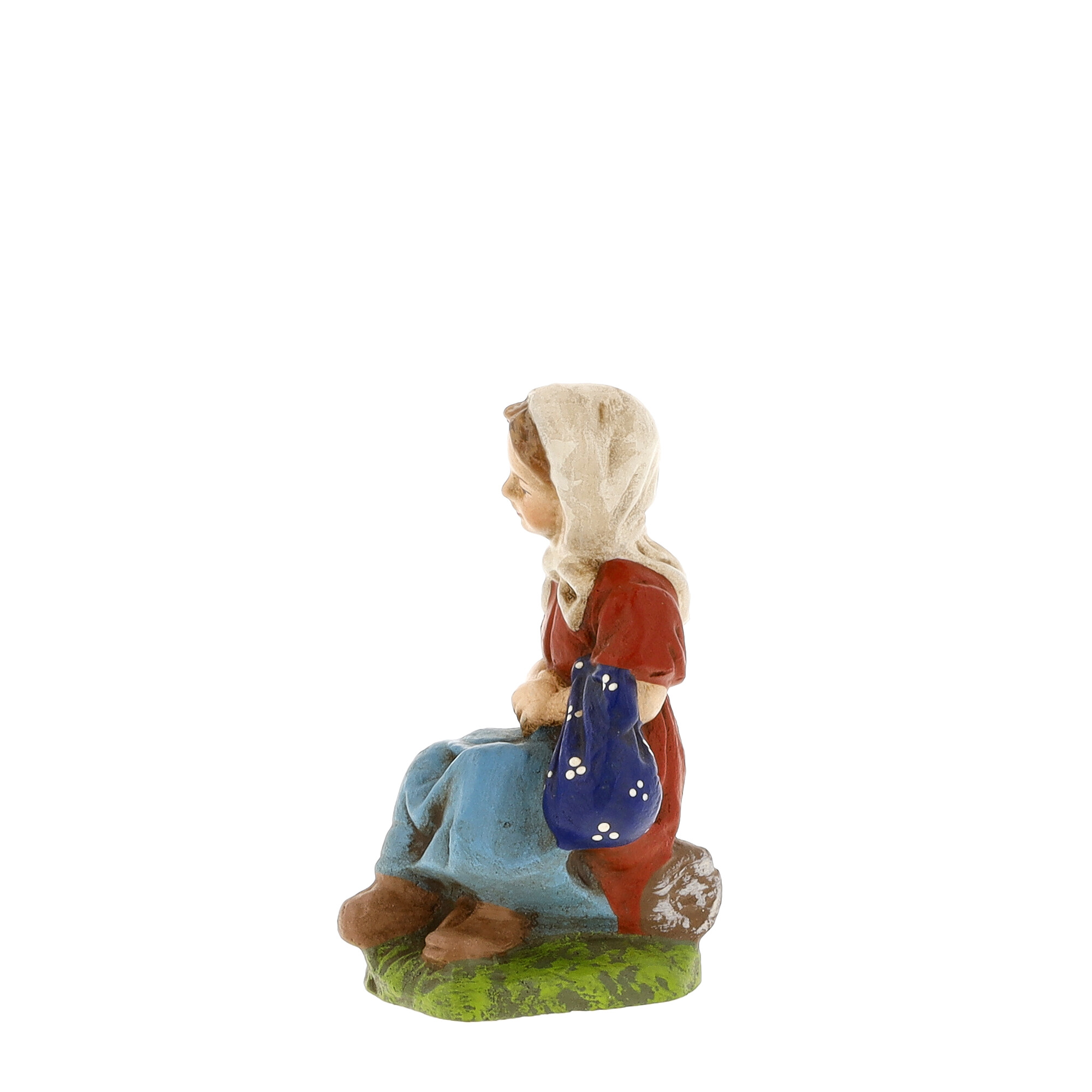 Mädchen mit Bündel, zu 10 - 11cm Krippenfiguren - Original MAROLIN® - Krippenfigur für Ihre Weihnachtskrippe - Made in Germany