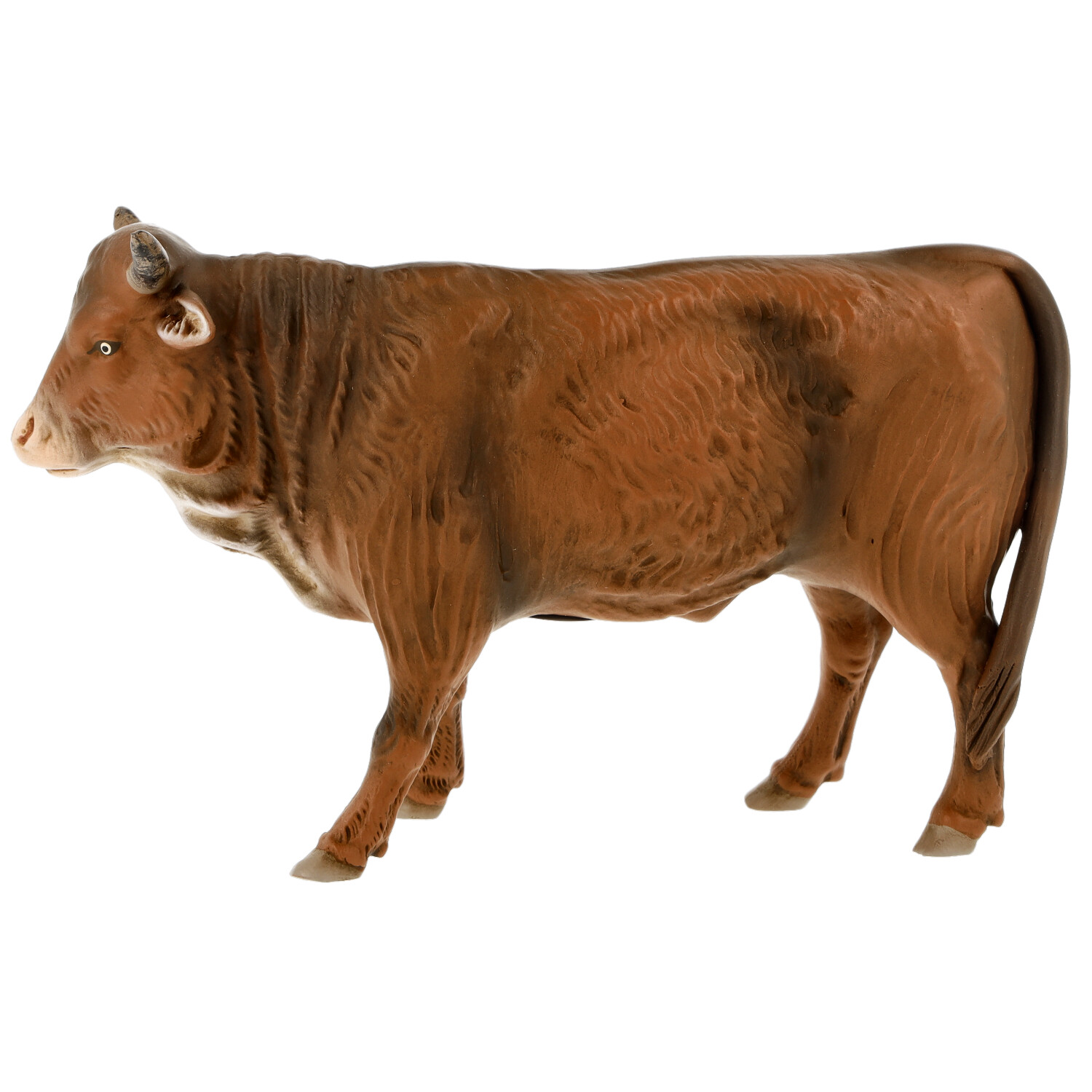 Detailreiche braune Stierfigur, realistische Optik