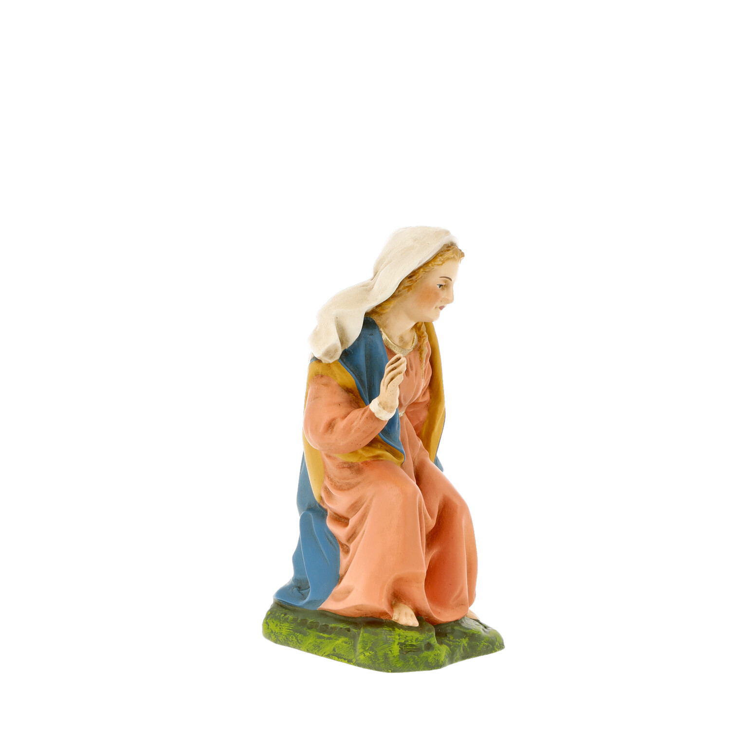 Weihnachtskrippe Maria-Figur kniend, handbemalt