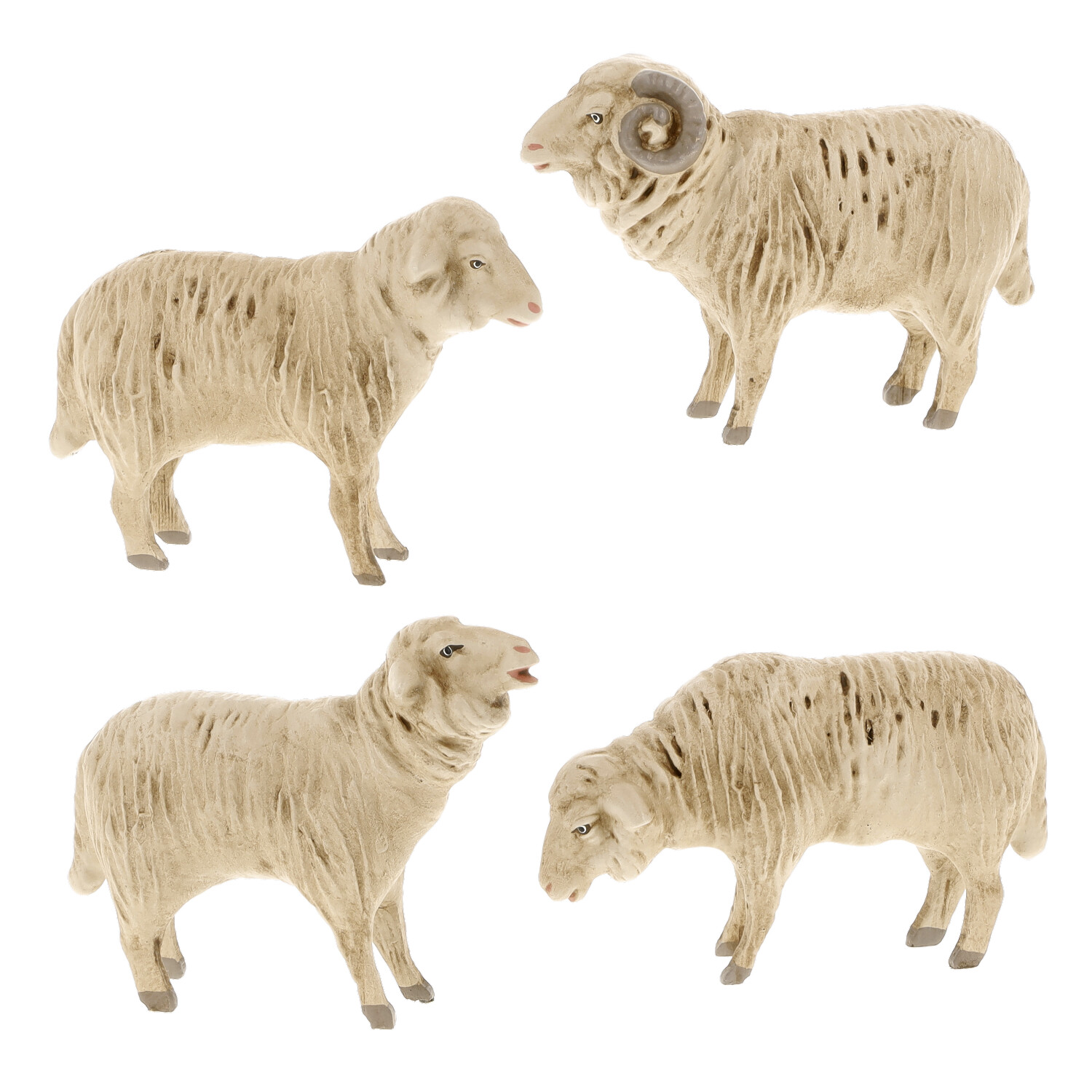 Schafgruppe, 4 Teile, zu 14cm Marolin Krippenfiguren - made in Germany