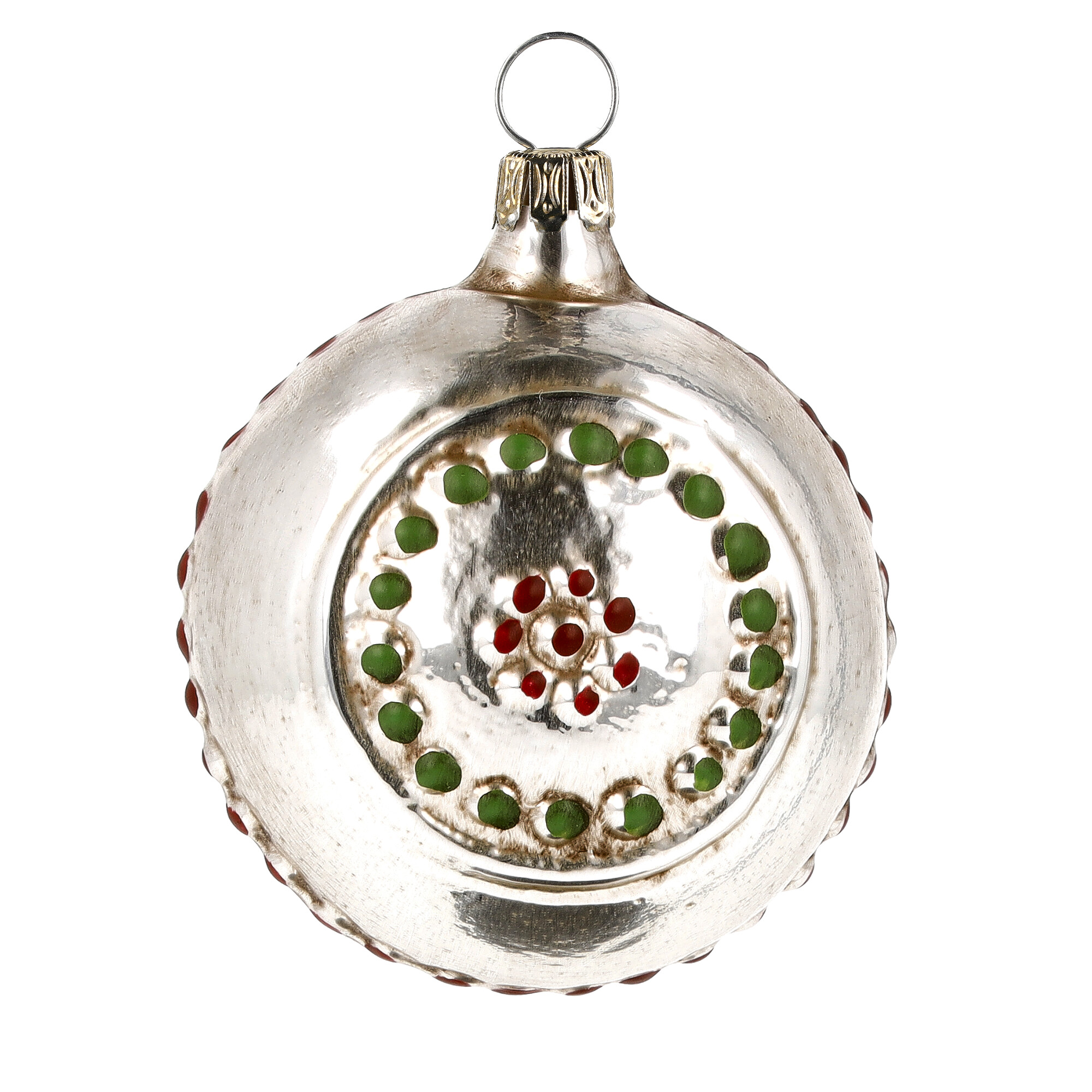 Nostalgisches Glasornament - 3er Set Früchtekorb