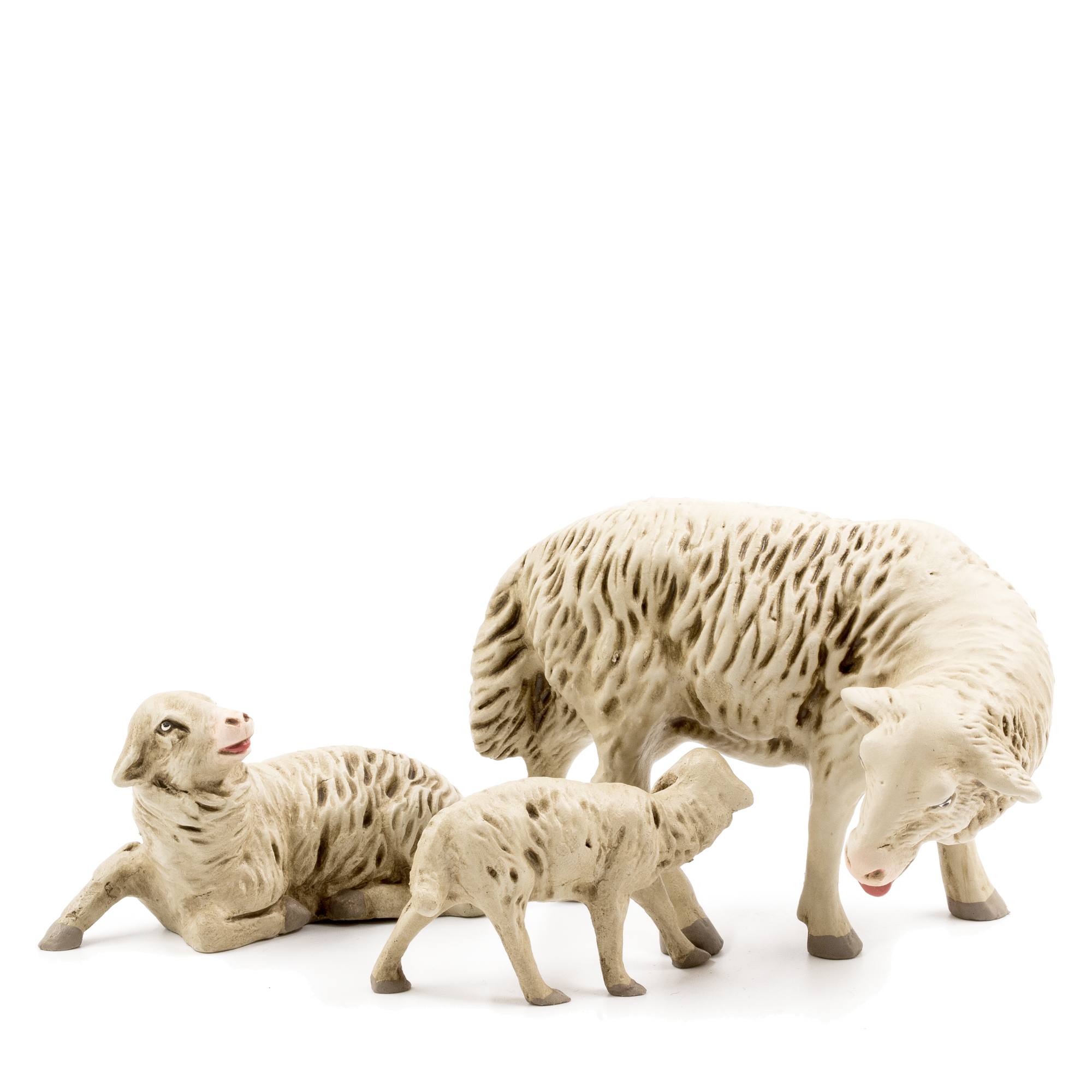 Mutterschaf mit 2 Lämmern, zu 17 - 21cm Figuren